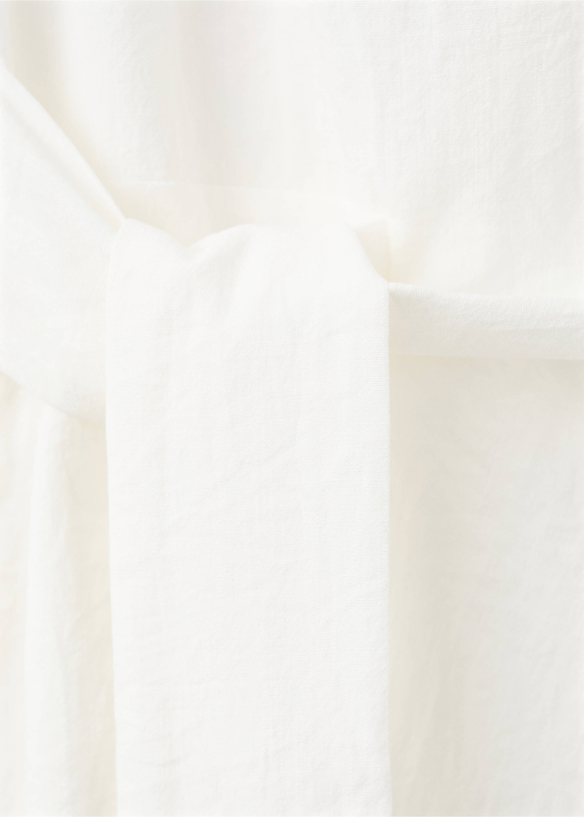 Bow short dress - Details of the article 0, Ecru. Ref: 27019081-00.