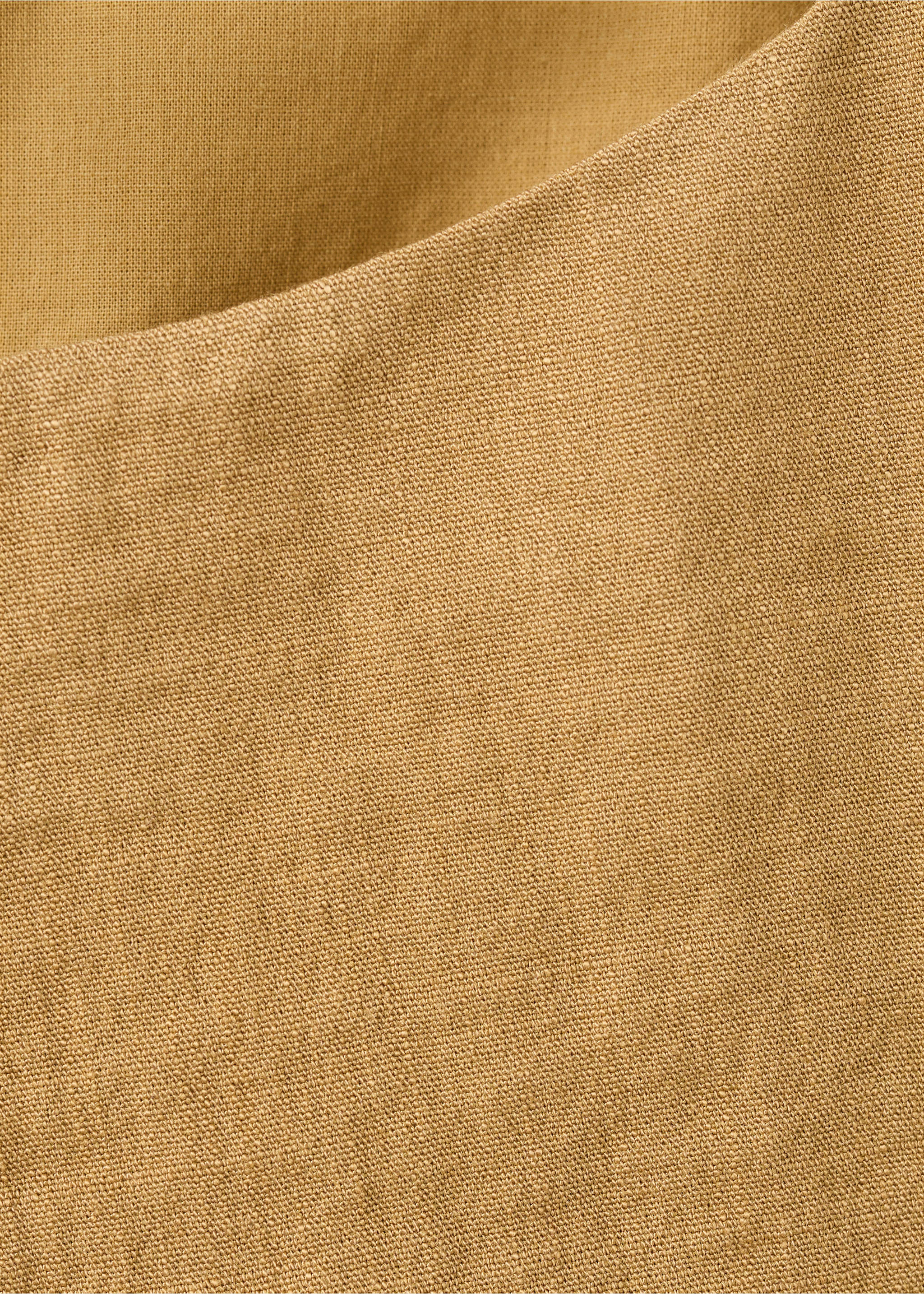 Bow short dress - Details of the article 8, Medium Brown. Ref: 27019081-00.