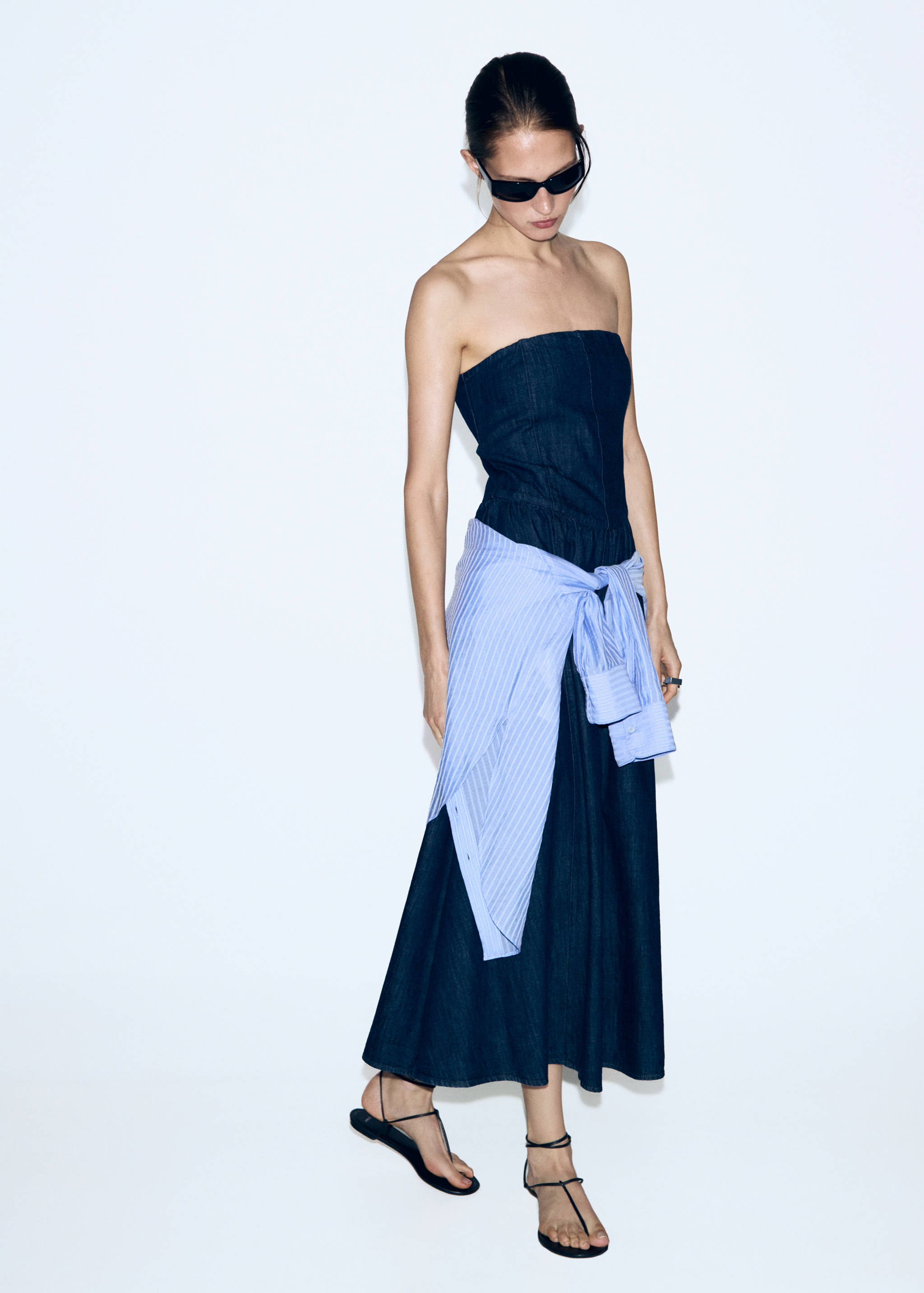 Robe bustier en jean - Plan général