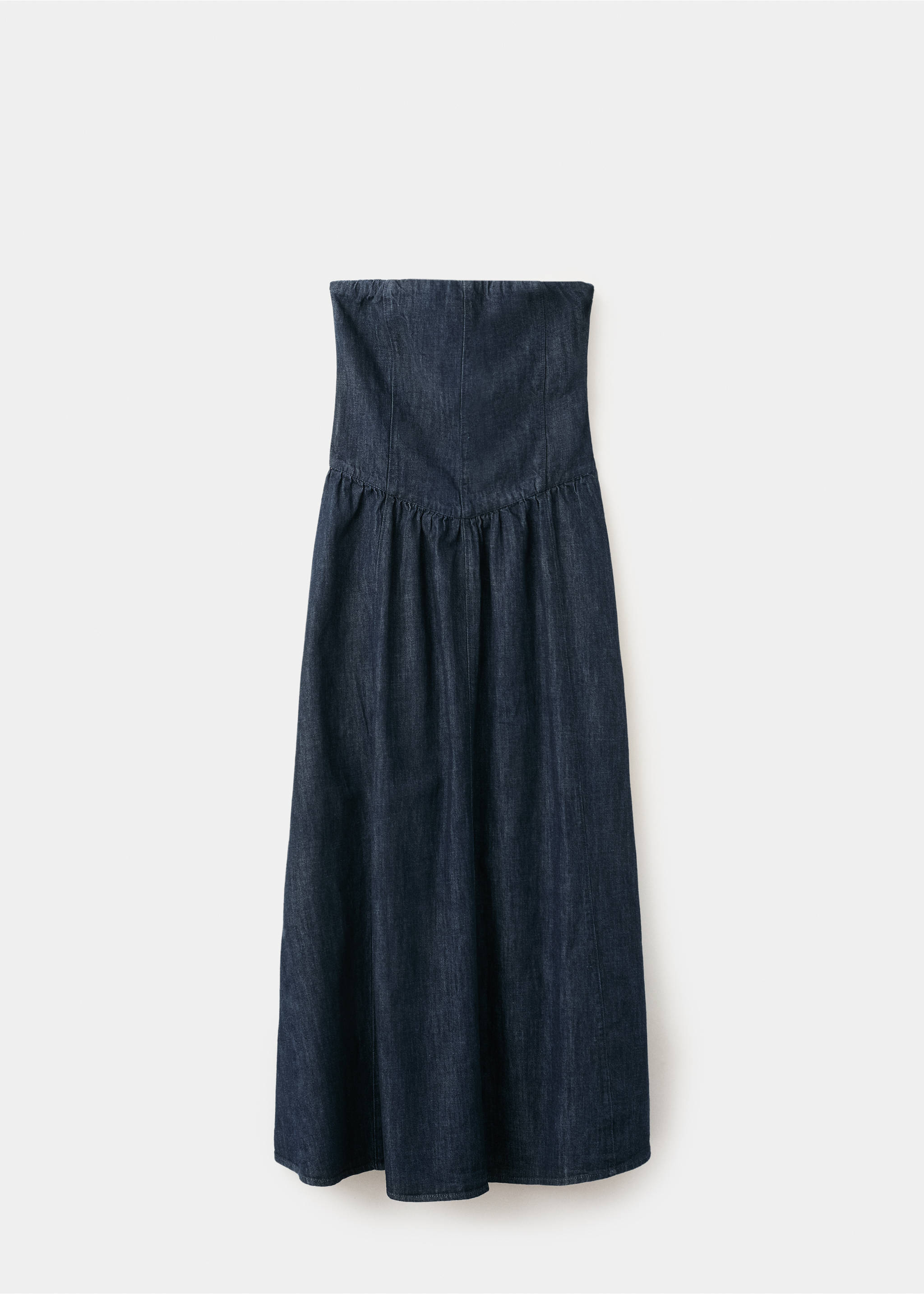 Robe bustier en jean - Article sans modèle, Bleu. Ref: 27019082-00.