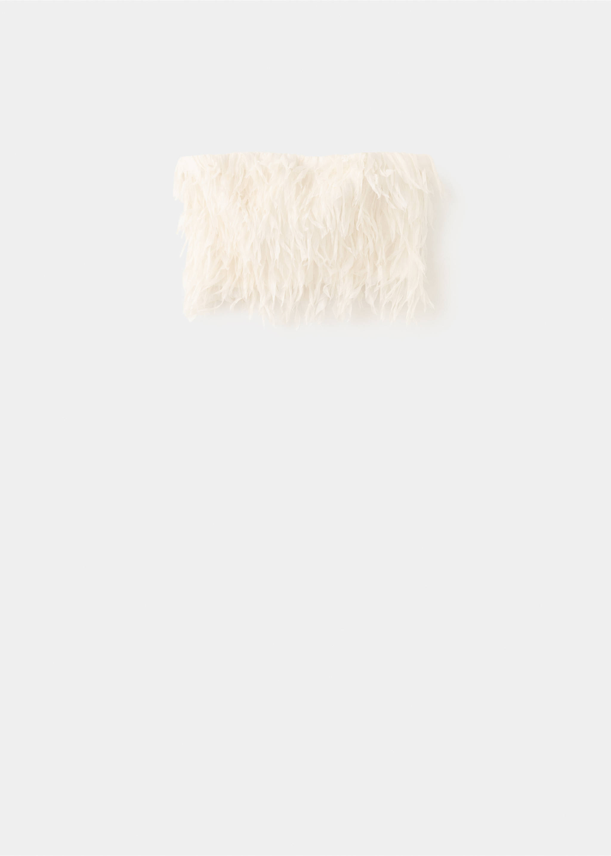 Textured crop top - Article without model, Vanilla. Ref: 27019085-00.
