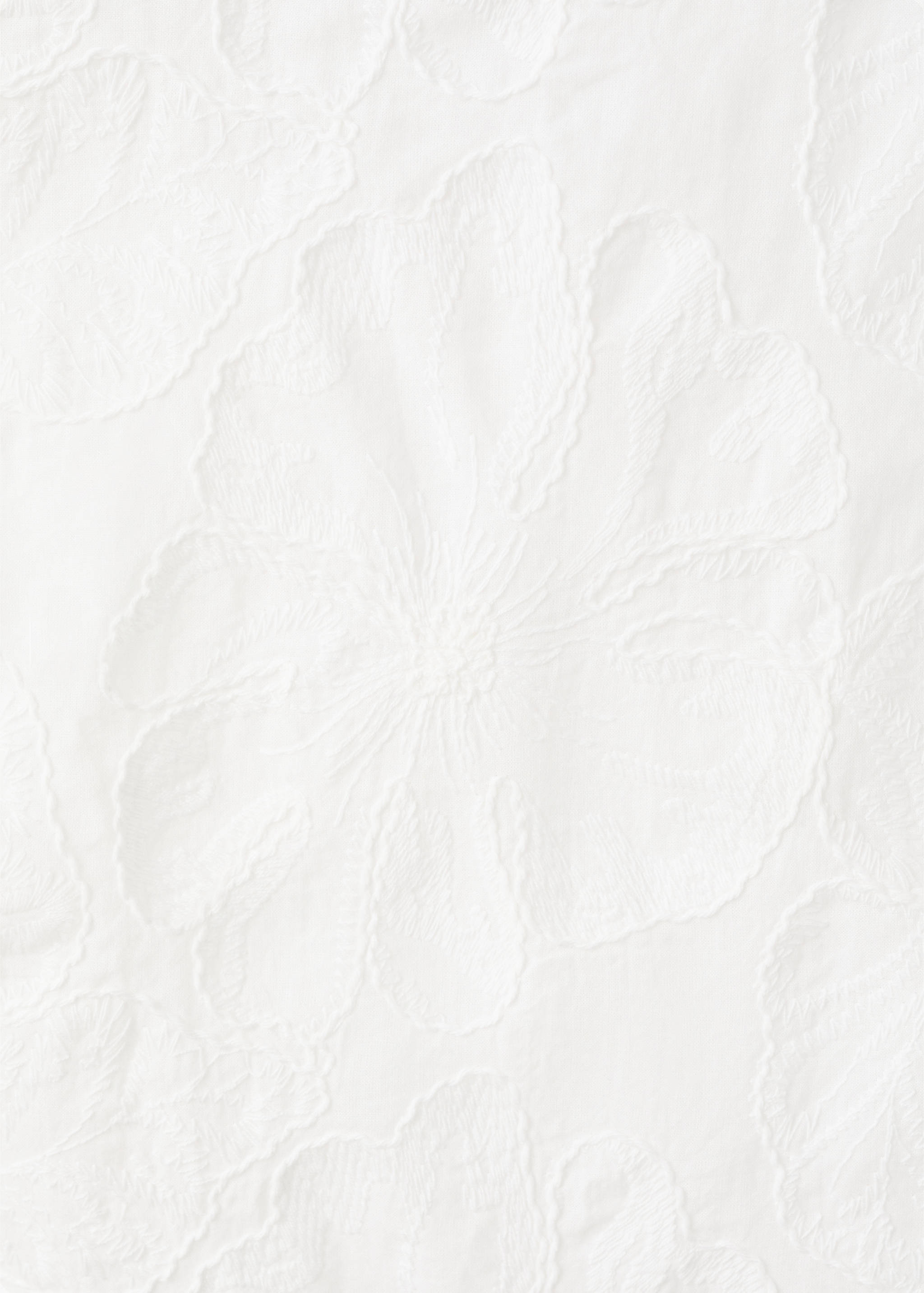 Floral embroidered cotton top - Details of the article 8