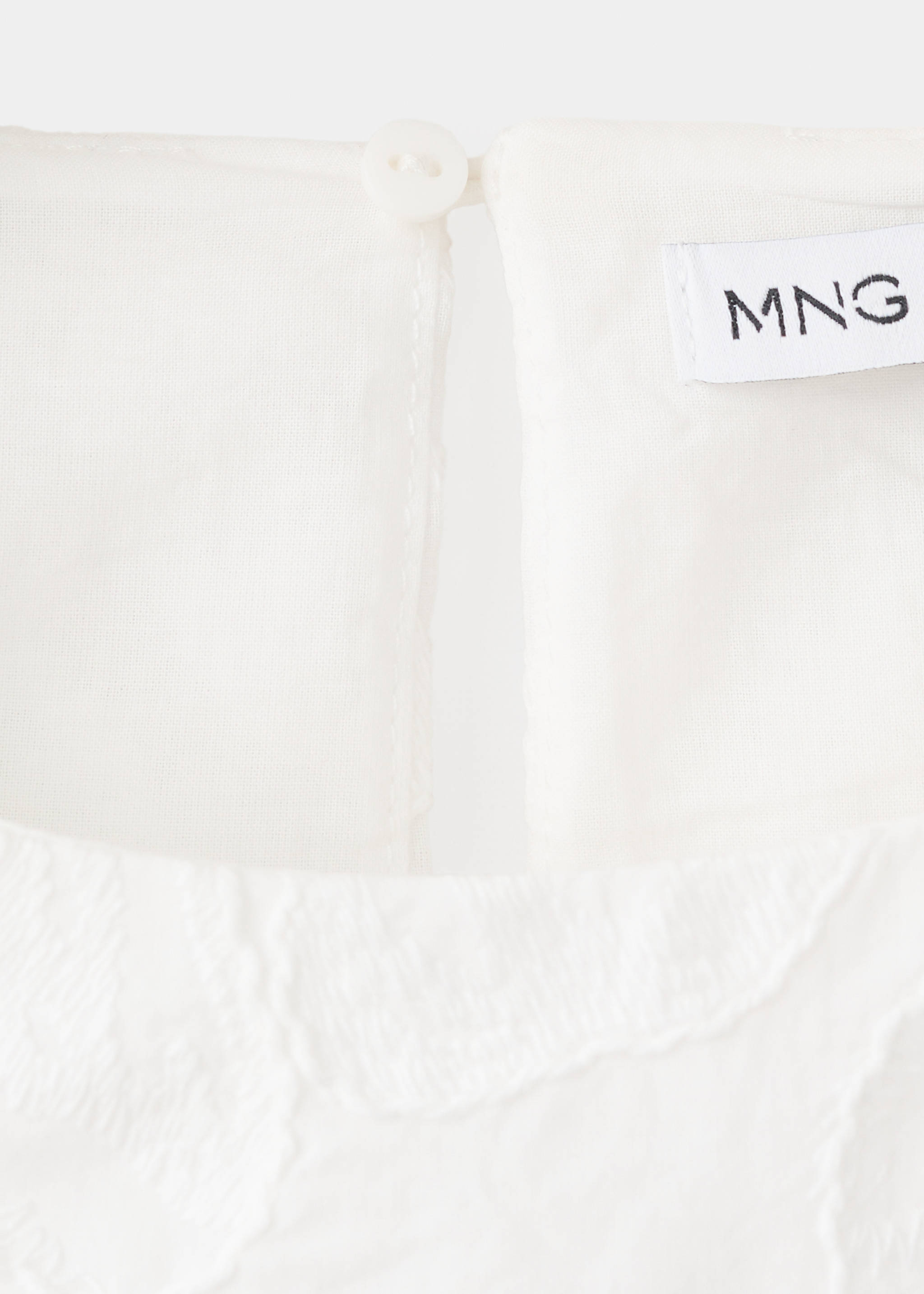 Floral embroidered cotton top - Details of the article 0