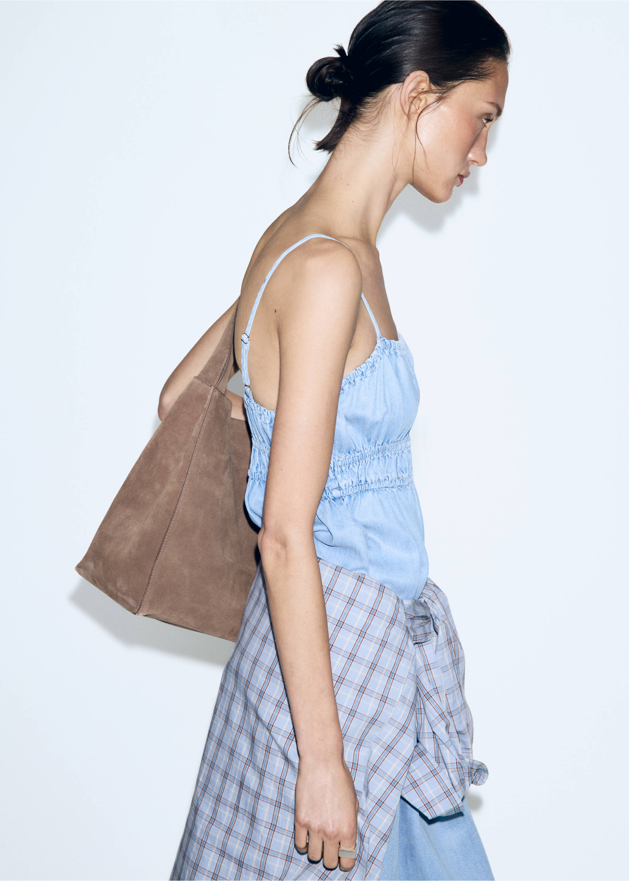 Robe jean Lyocell - Détail de l'article 2, Bleu clair. Ref: 27019093-00.