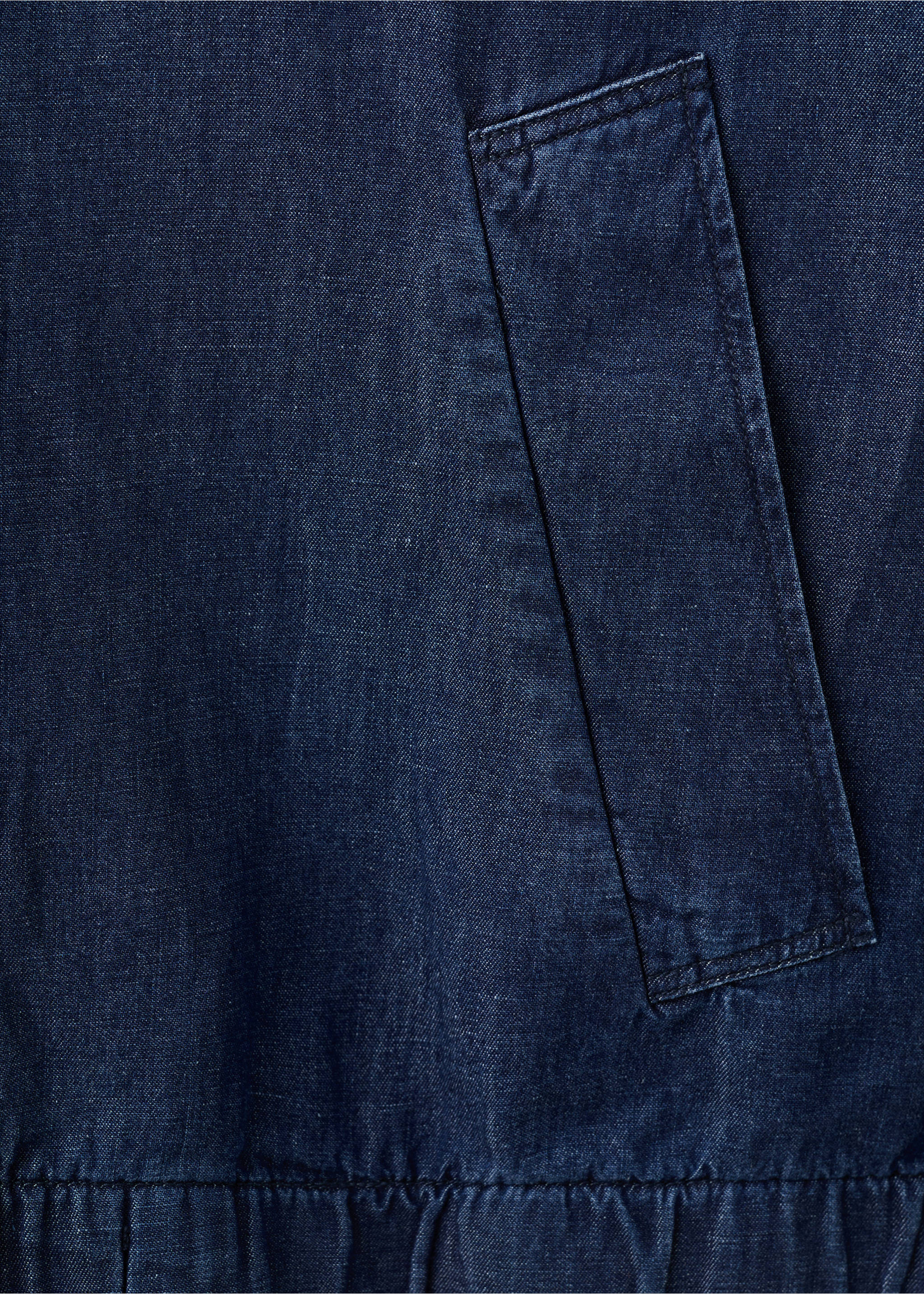 Veste denim capuche - Détail de l'article 0, Bleu encre. Ref: 27019206-00.