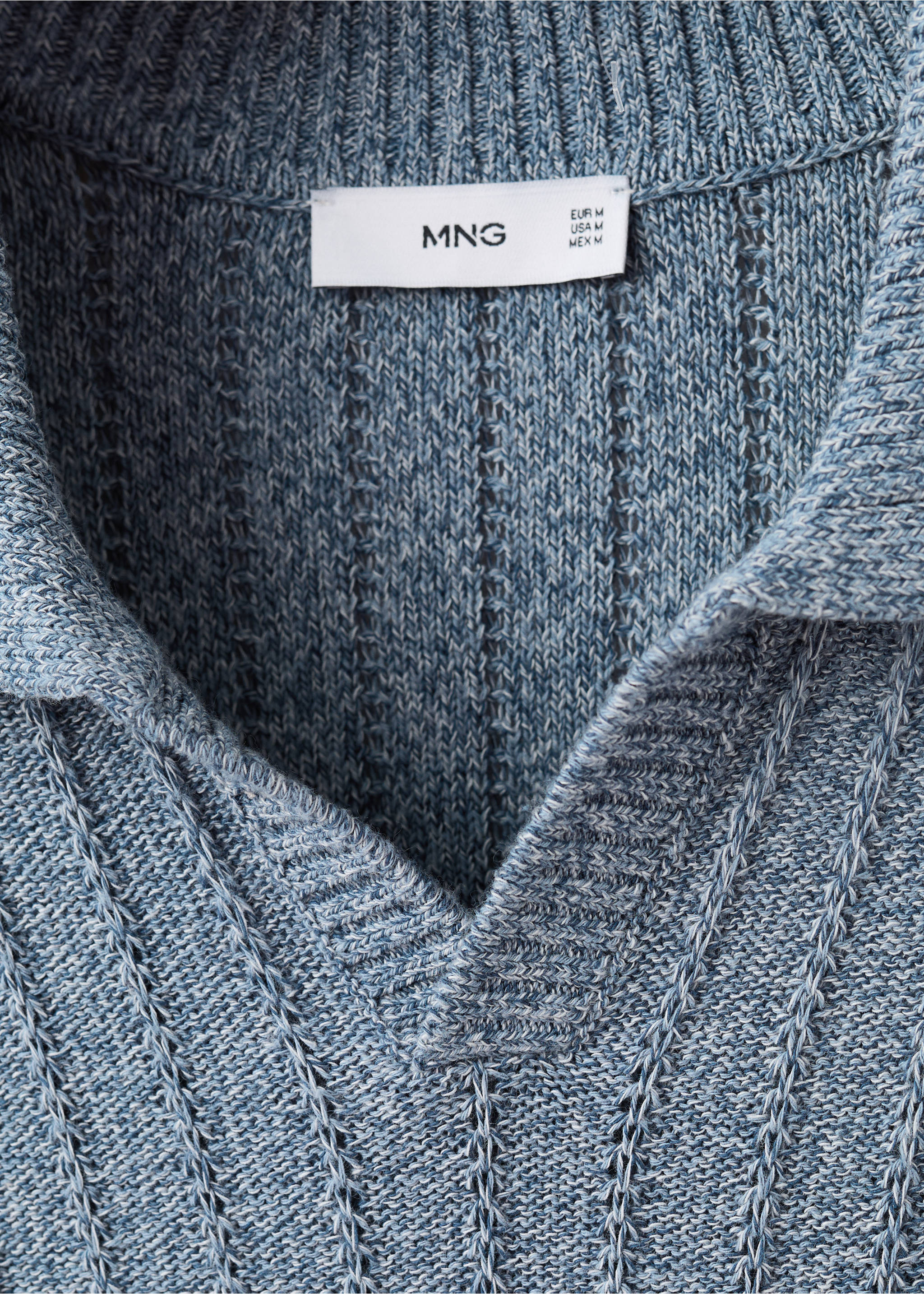 Polo shirt estreta - Деталь изделия 0, Индиго. Ref: 27019209-00.