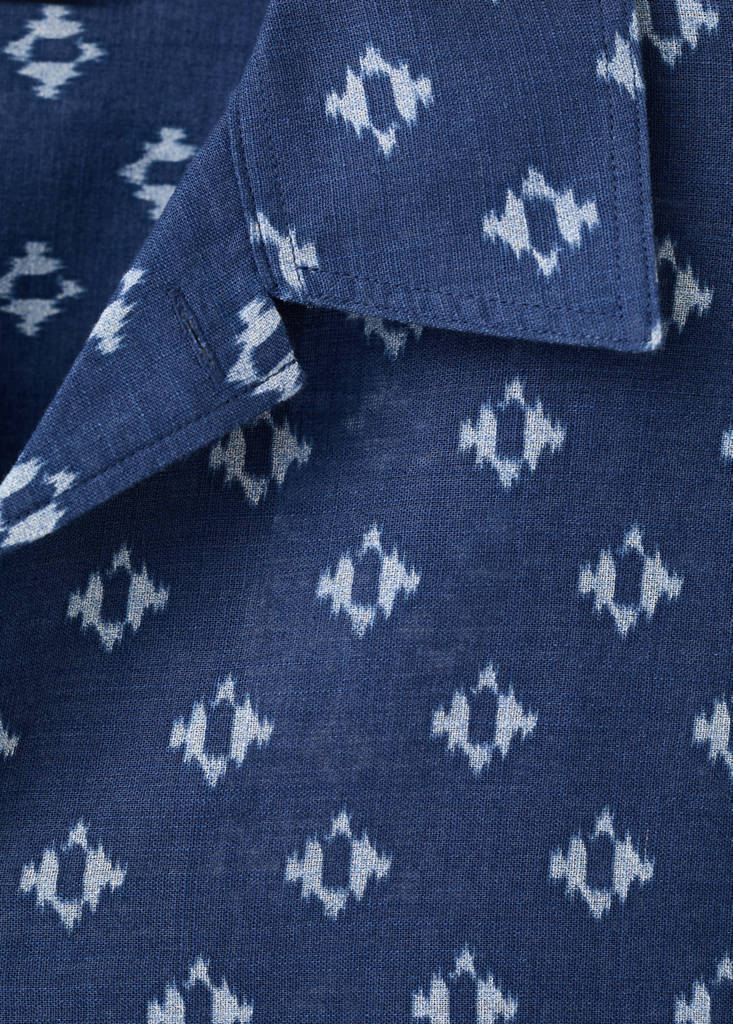 Regular-fit 100% cotton shirt — Indigo Blue