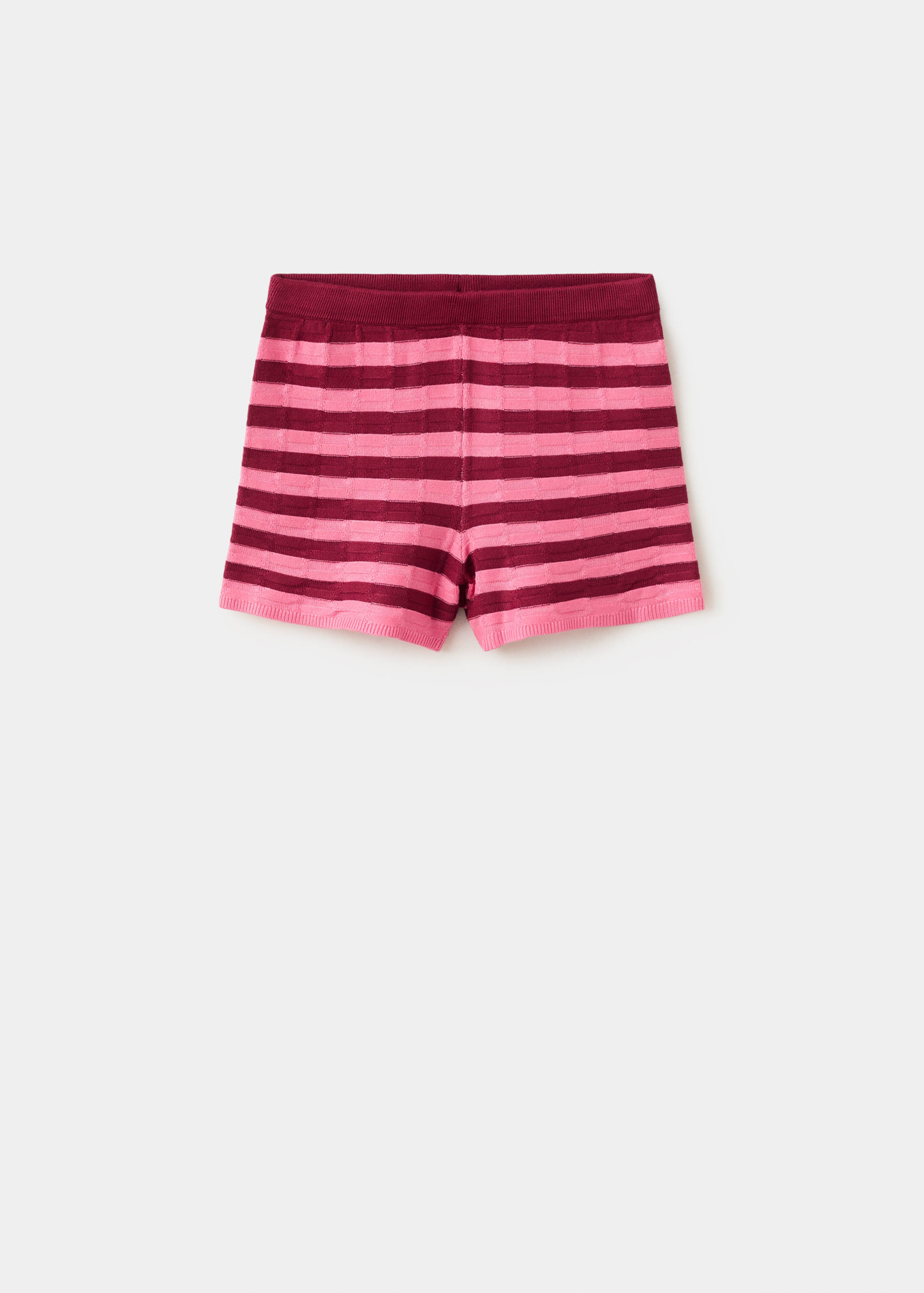 Calções curtos de malha às riscas - Artigo sem modelo