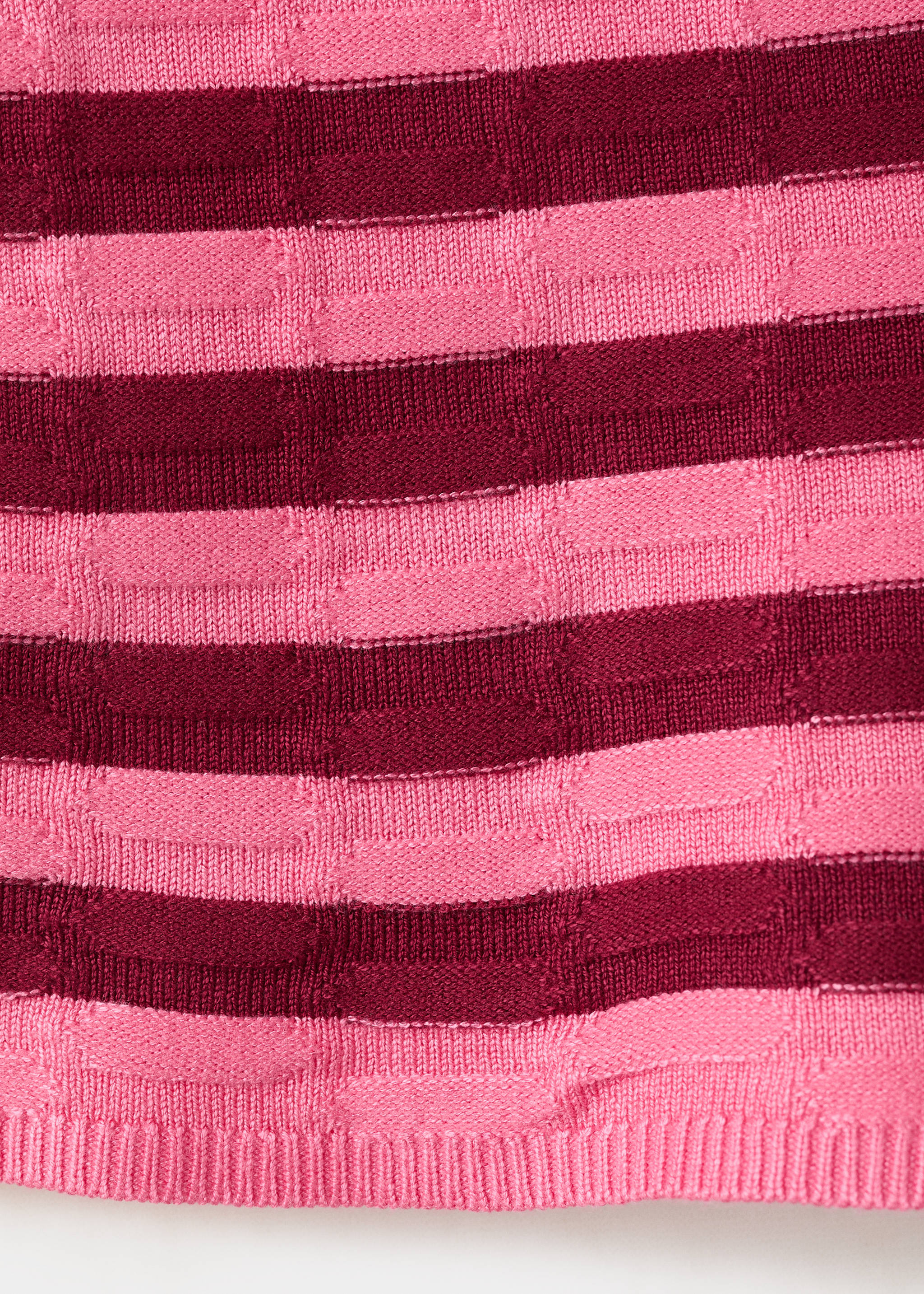 Calções curtos de malha às riscas - Pormenor do artigo 0