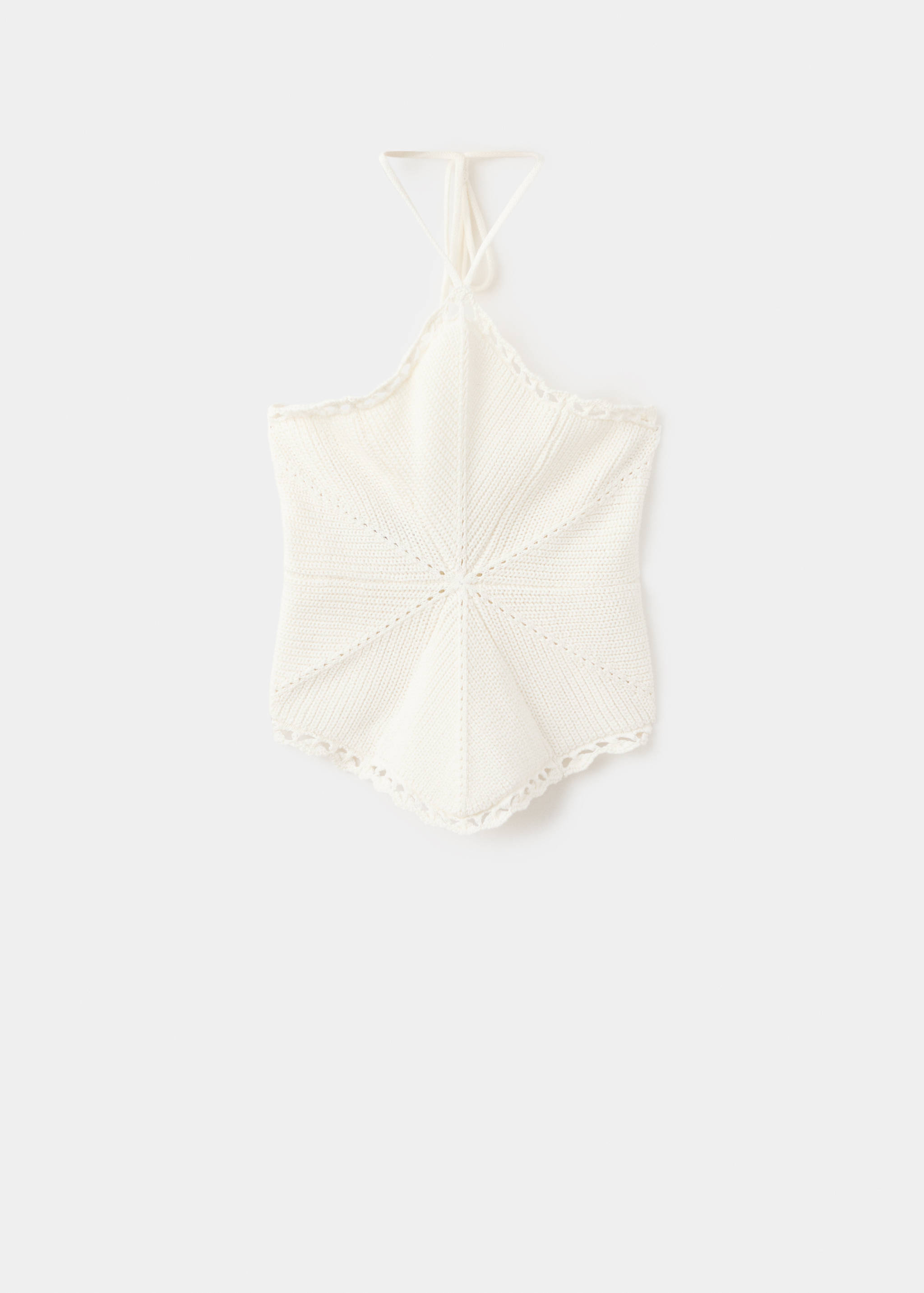 Crochet openwork halter top - Article without model