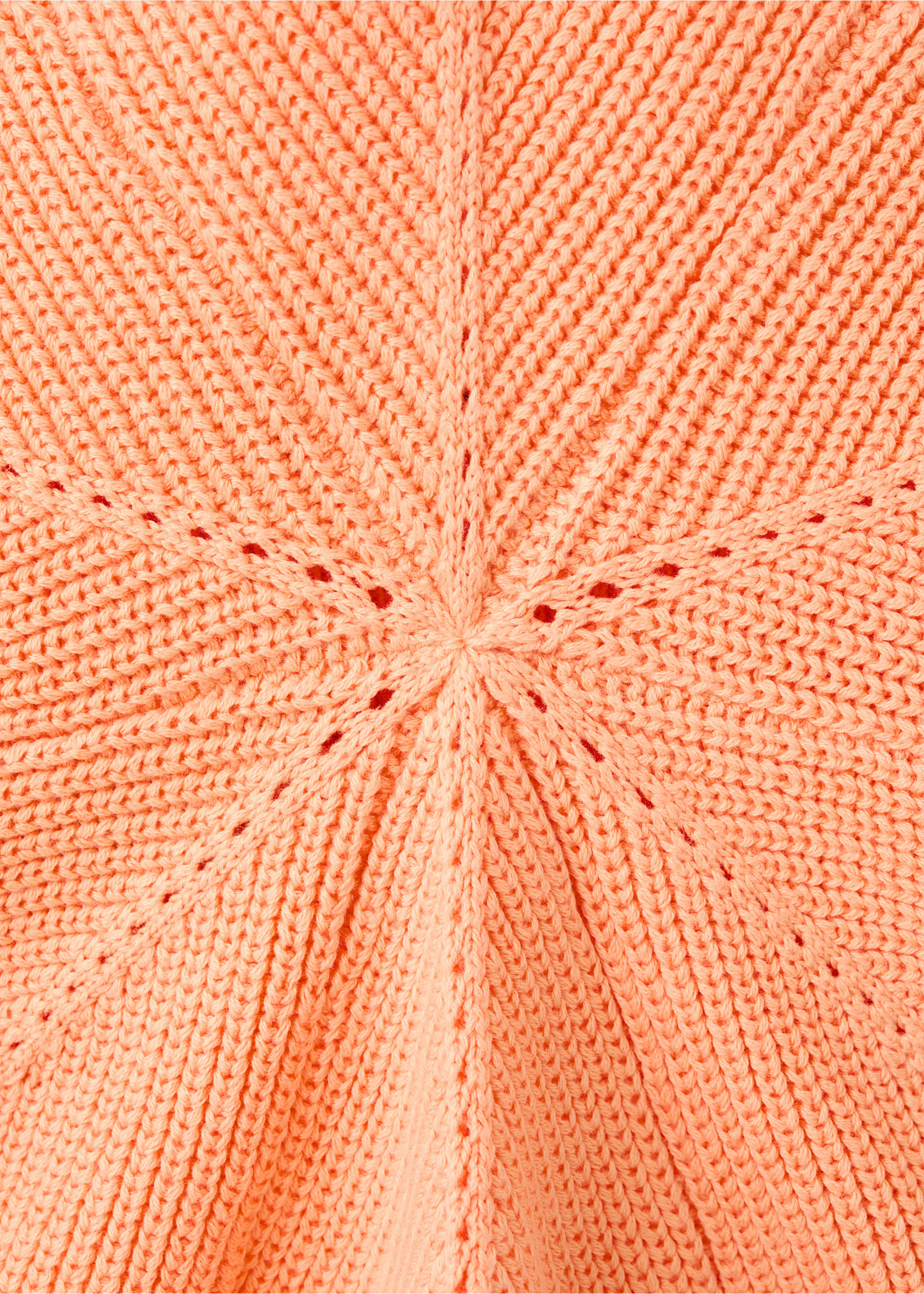 Crochet openwork halter top - Details of the article 8, Peach. Ref: 27019214-00.