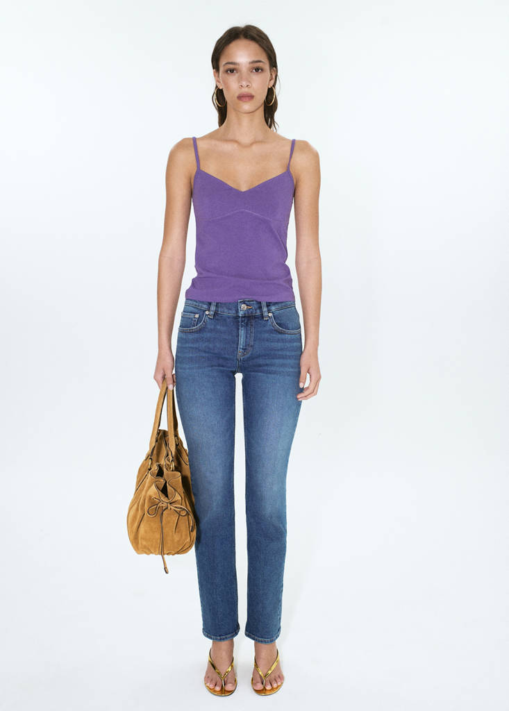 Mango Low-rise Skinny Jeans In Blue