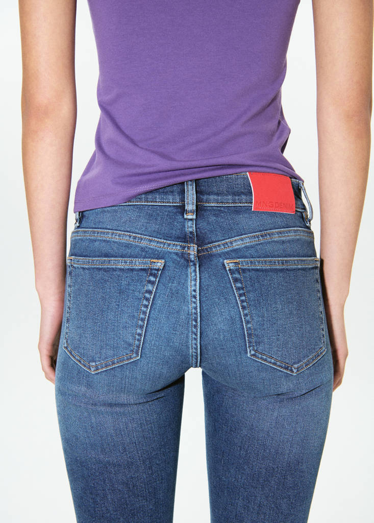 Low-rise skinny jeans — Medium Blue