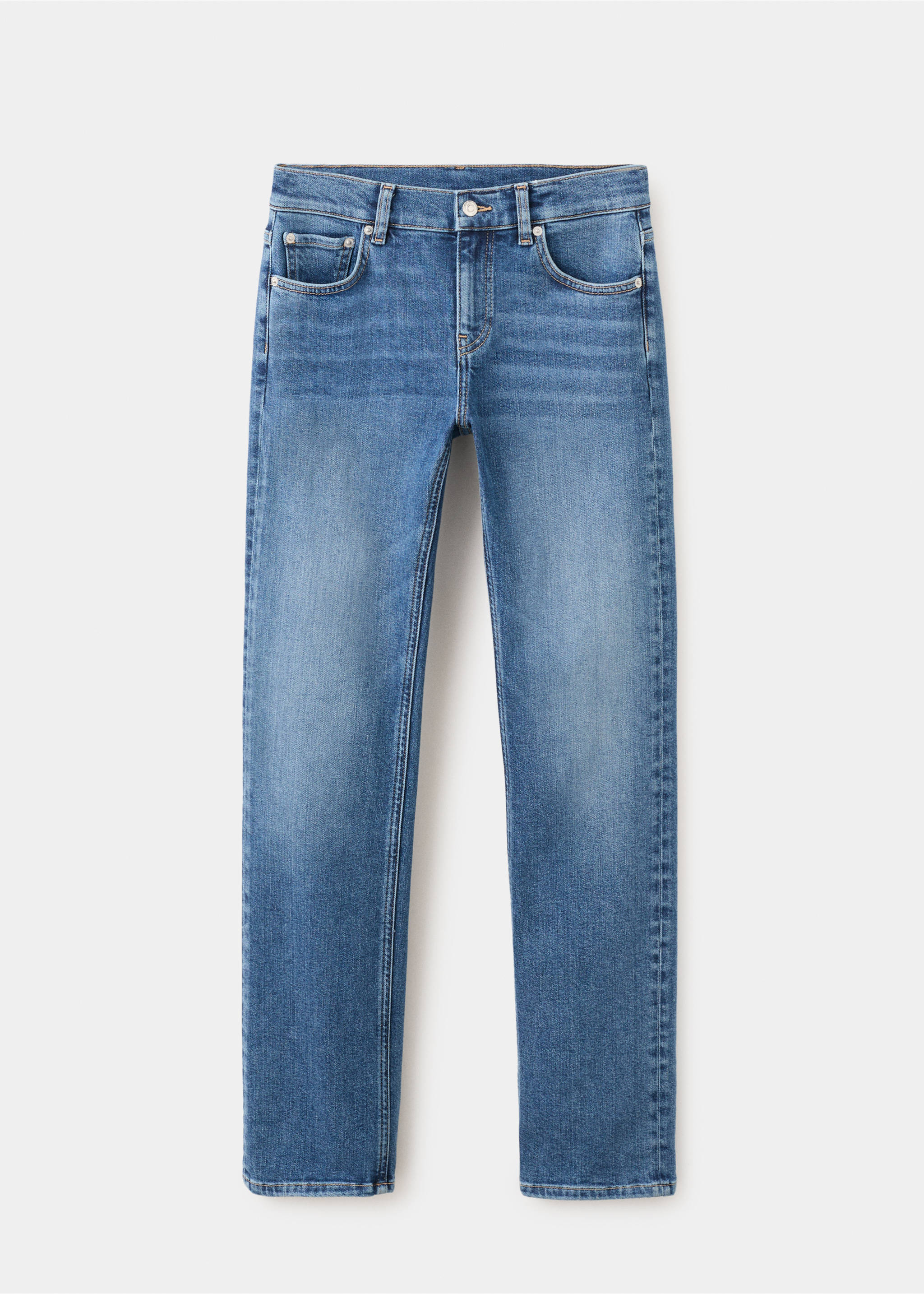Skinny jeans met lage taille - Artikel zonder model, Middenblauw. Ref: 27019220-00.