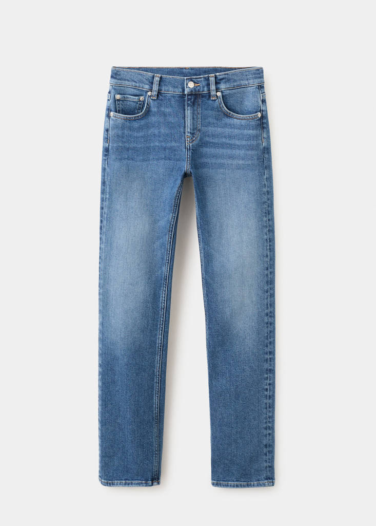 Low-rise skinny jeans — Medium Blue