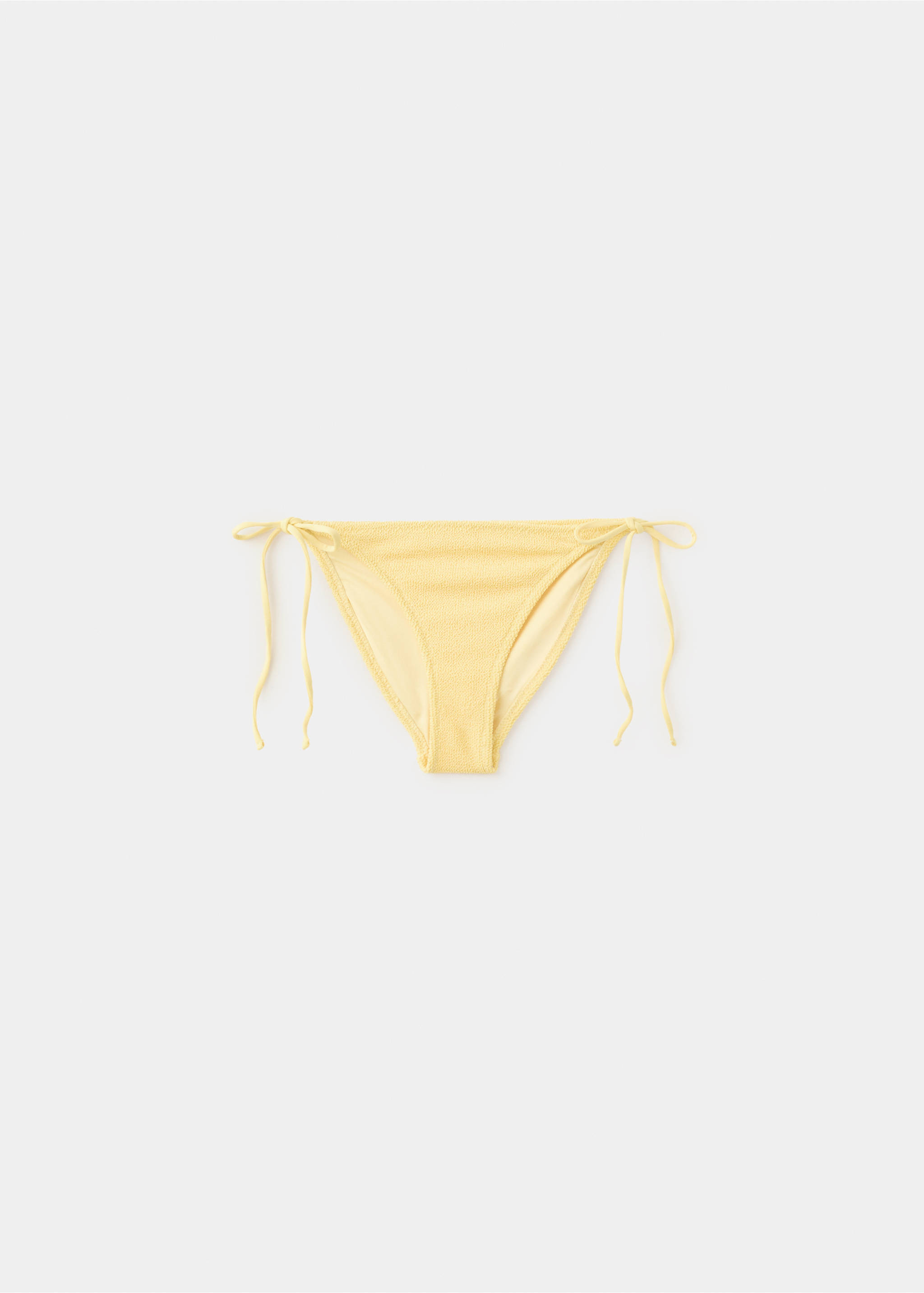 Braguita clásica bikini textura - Artículo sin modelo, Amarillo pastel. Ref: 27019411-00.