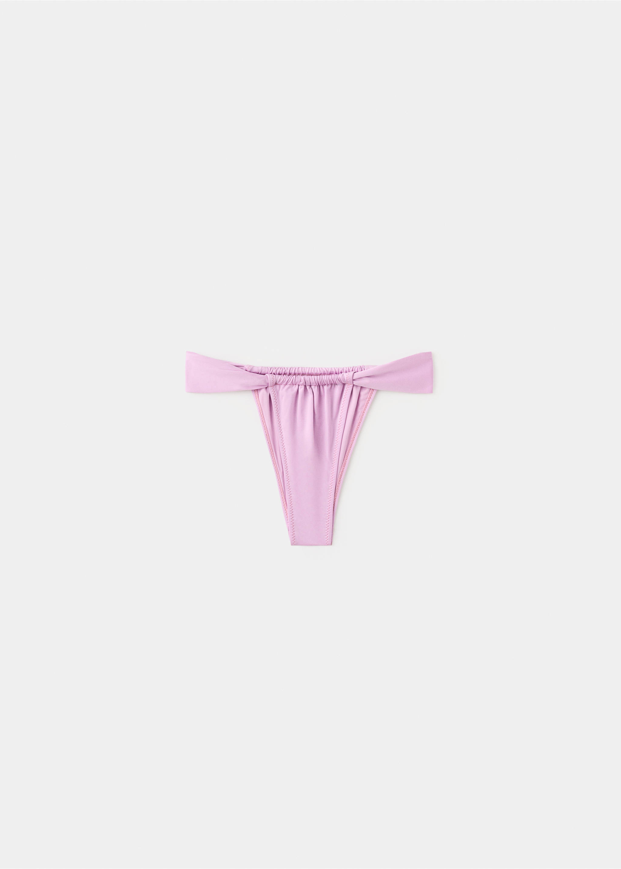 Braguita bikini clásica cortinilla fruncida - Artículo sin modelo, Morado claro/pastel. Ref: 27019413-00.