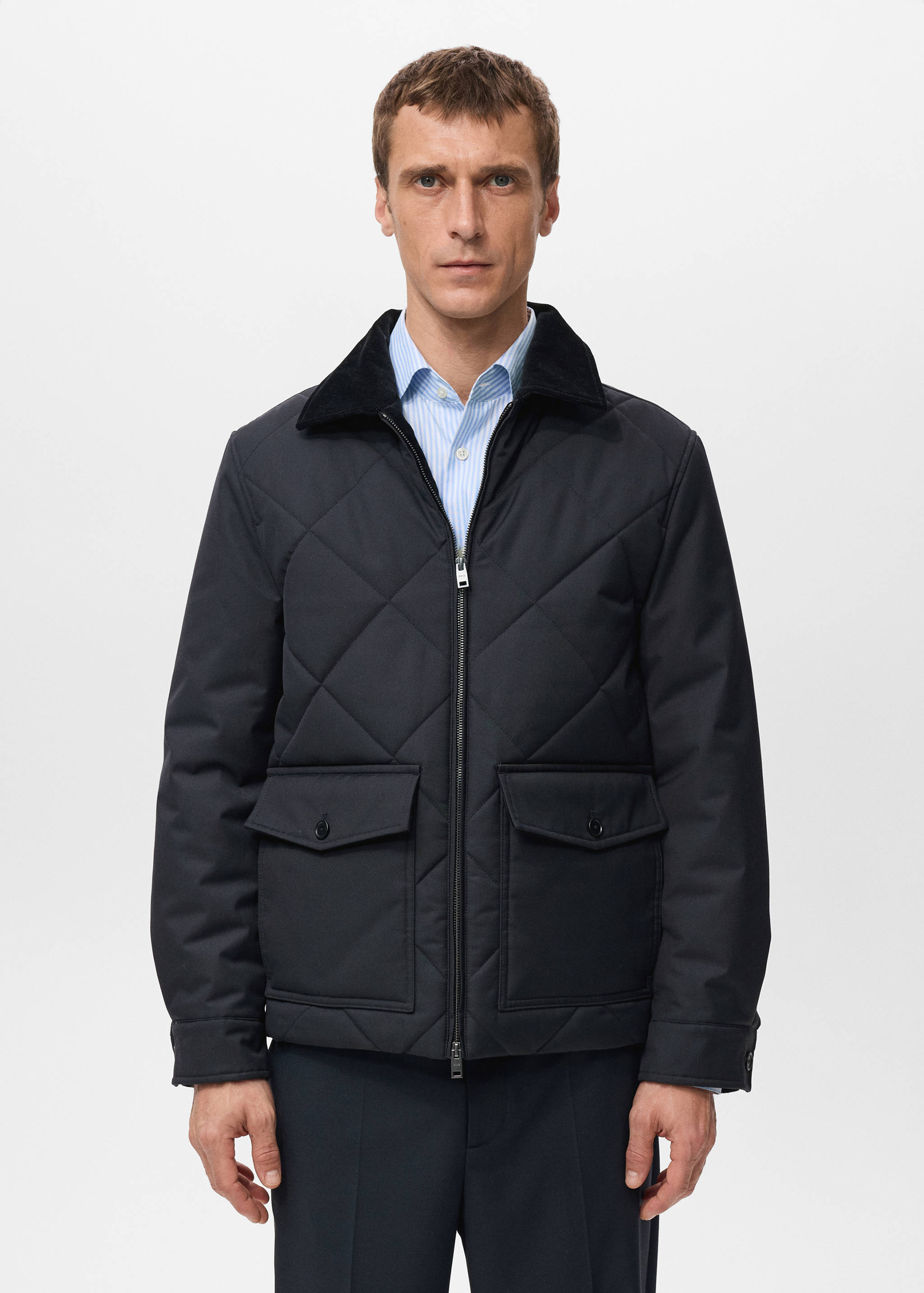 Quilted water repellent jacket - Medium plane