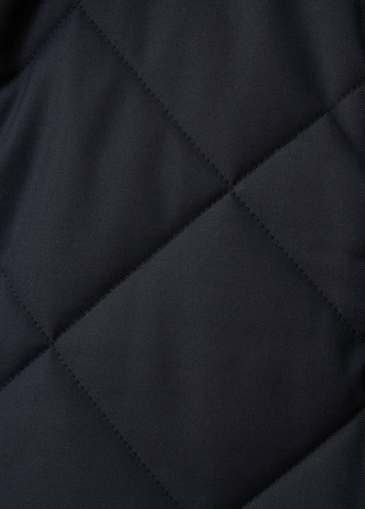 Quilted water repellent jacket — Night Blue