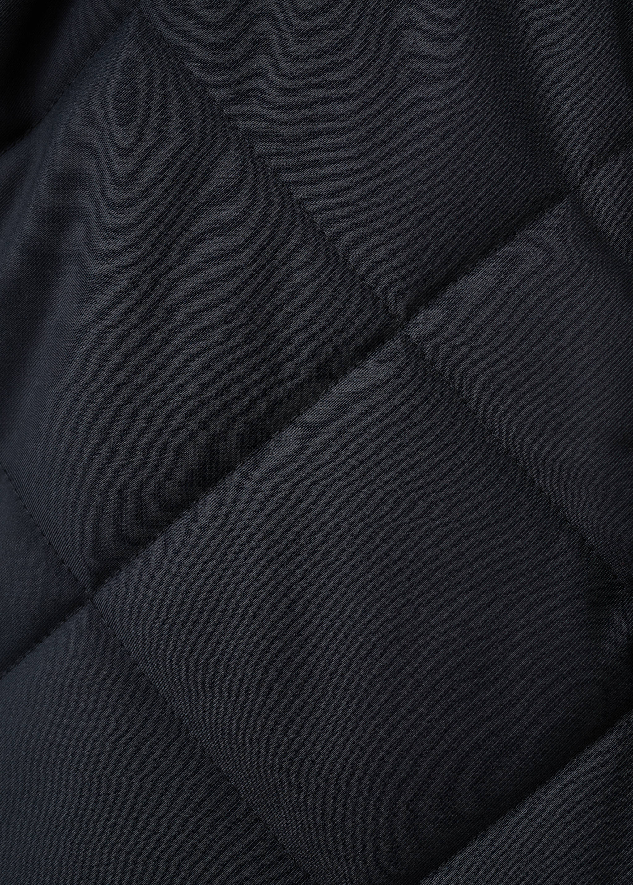 Quilted water repellent jacket - Details of the article 0