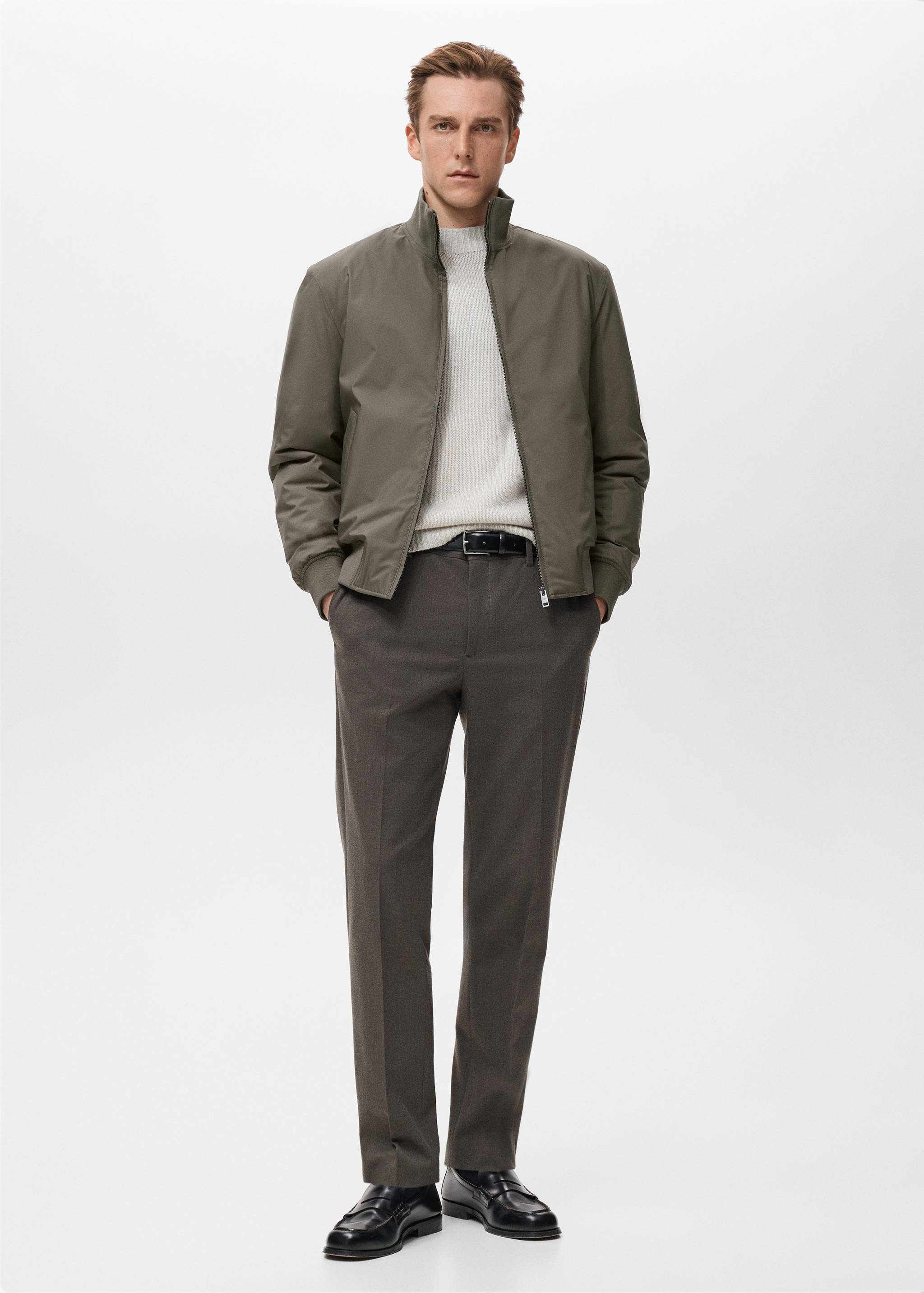 Water-repellent bomber jacket - General plane