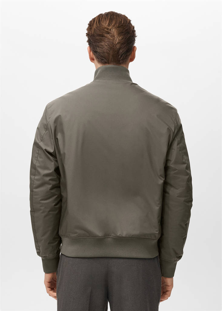 Water-repellent bomber jacket — Khaki