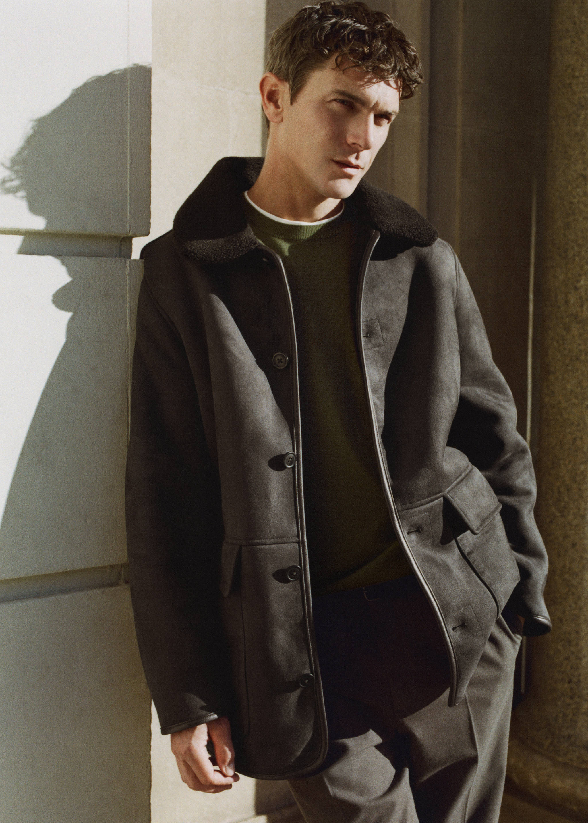 Veste imitation daim et mouton retourné - Détail de l'article 3