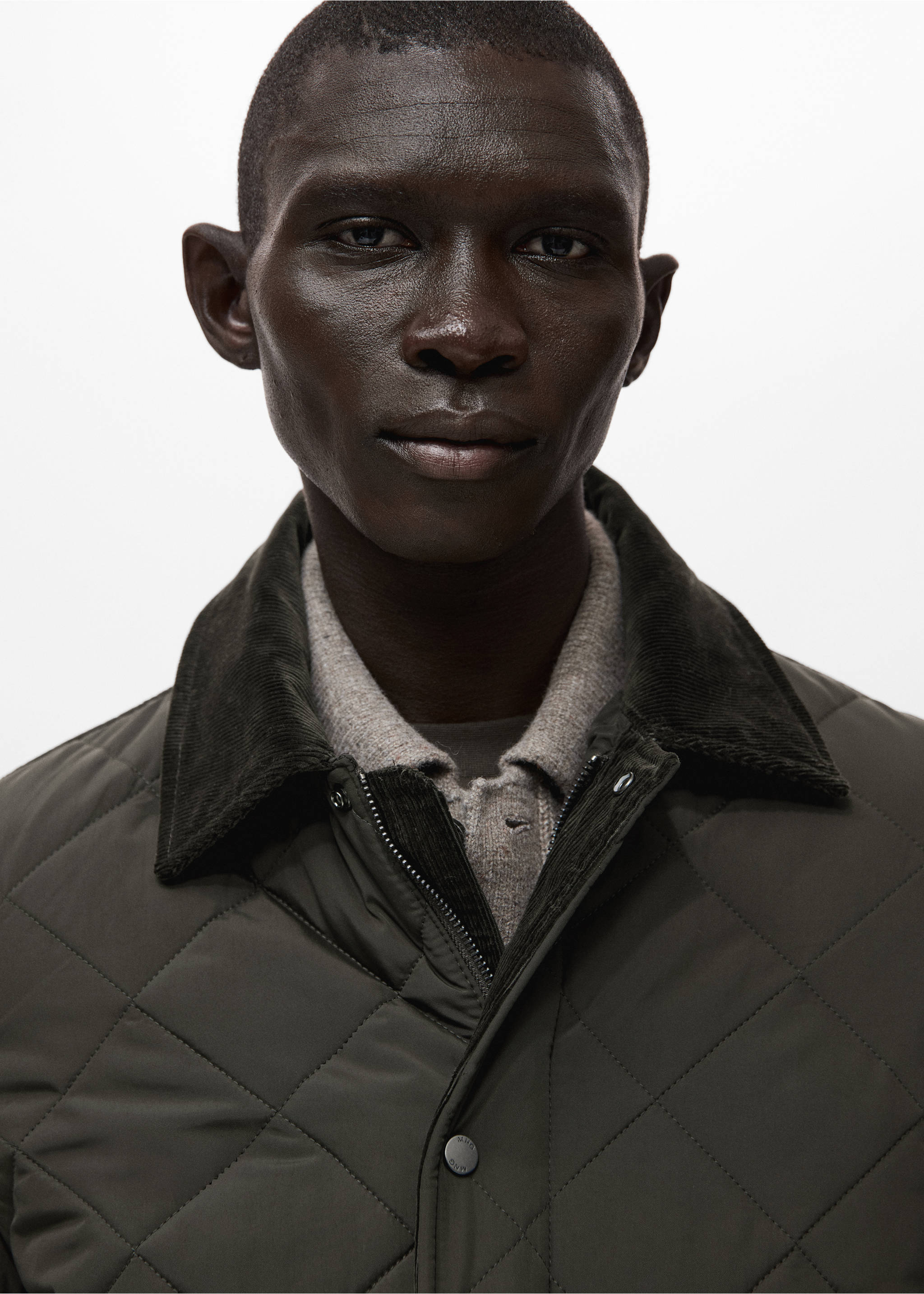 Chaqueta acolchada water repellent - Detalle del artículo 1, Khaki. Ref: 27021184-00.