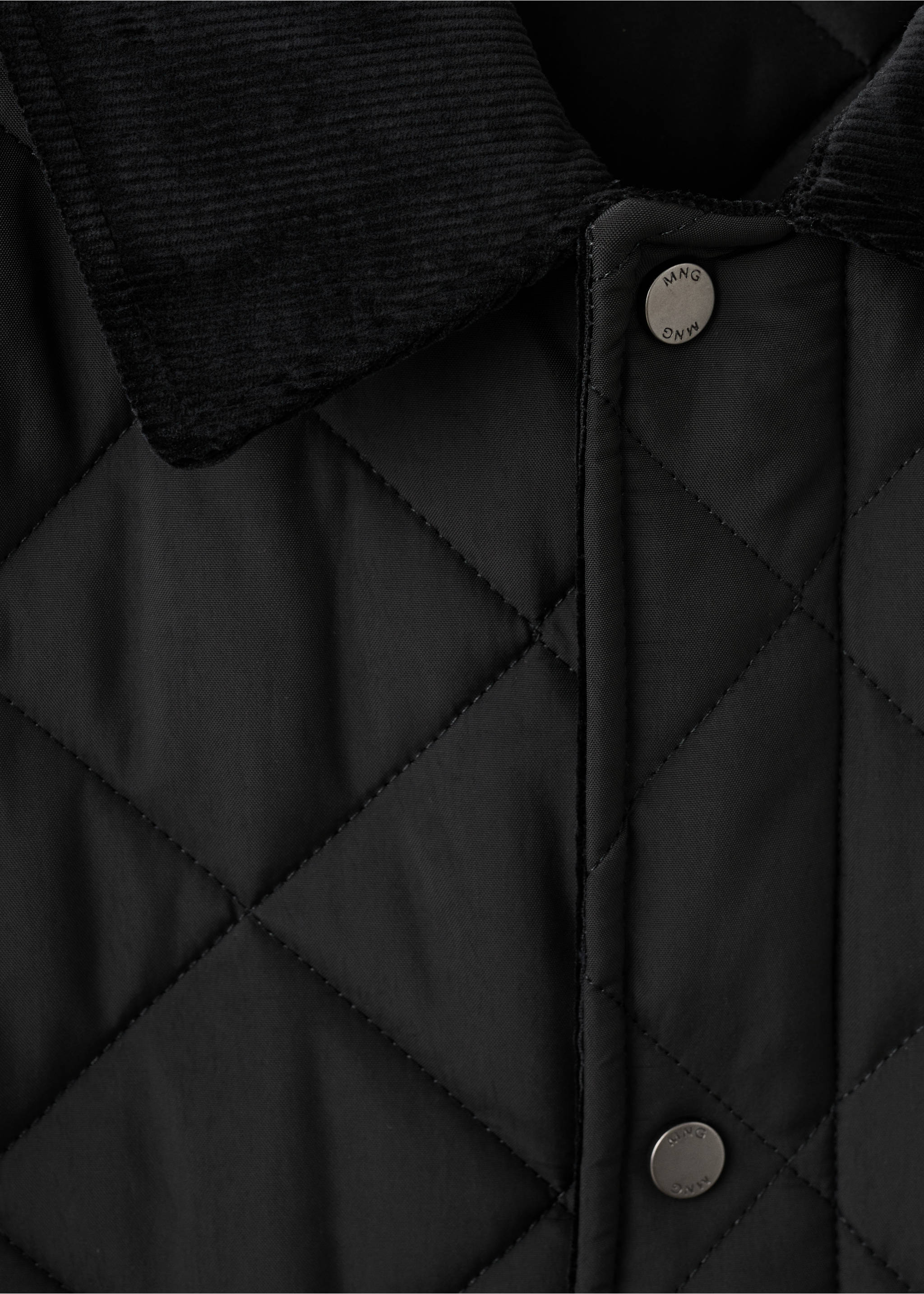 Chaqueta acolchada water repellent - Detalle del artículo 8, Negro. Ref: 27021184-00.