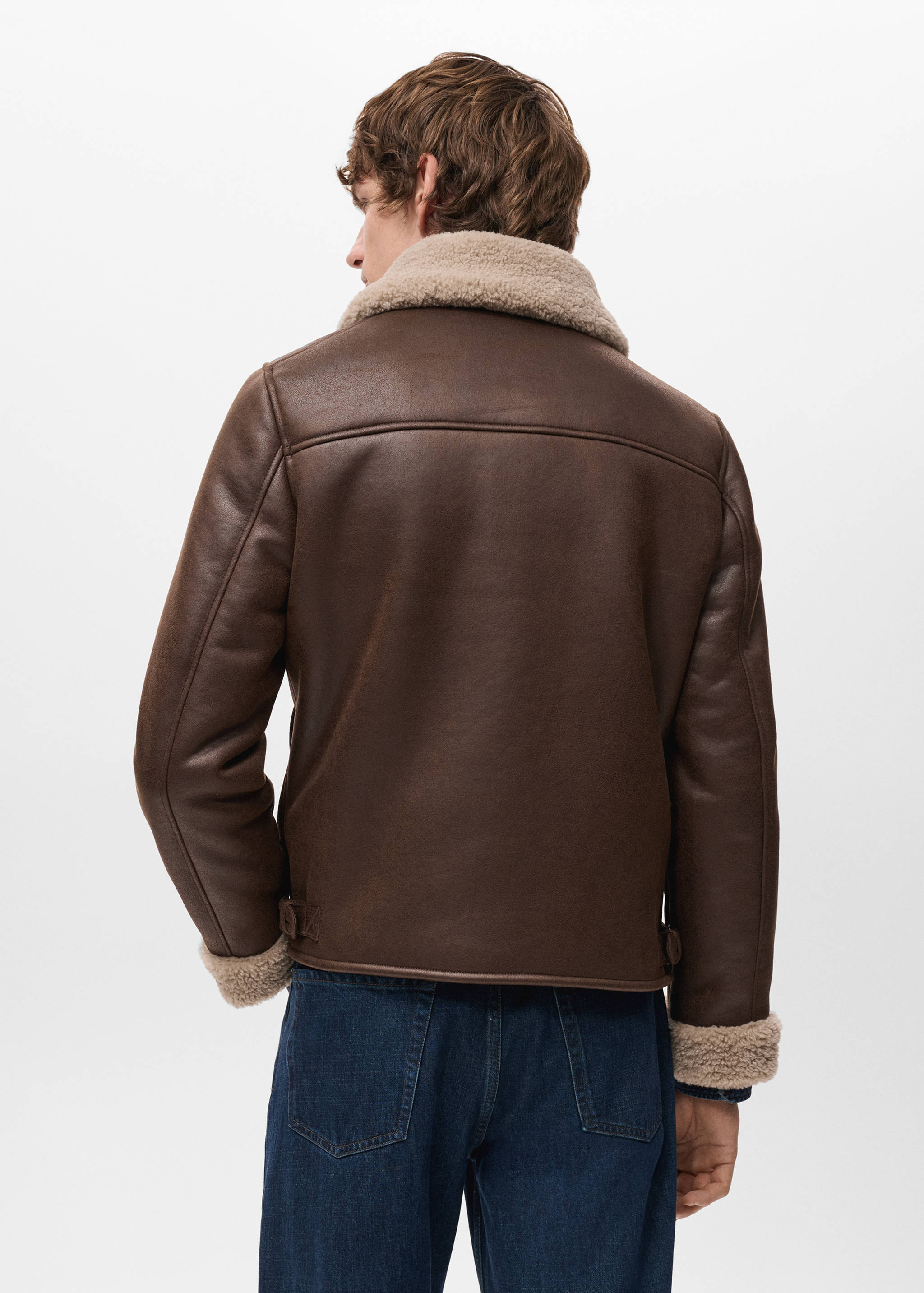 Double face sheepskin jacket - Reverse of the article