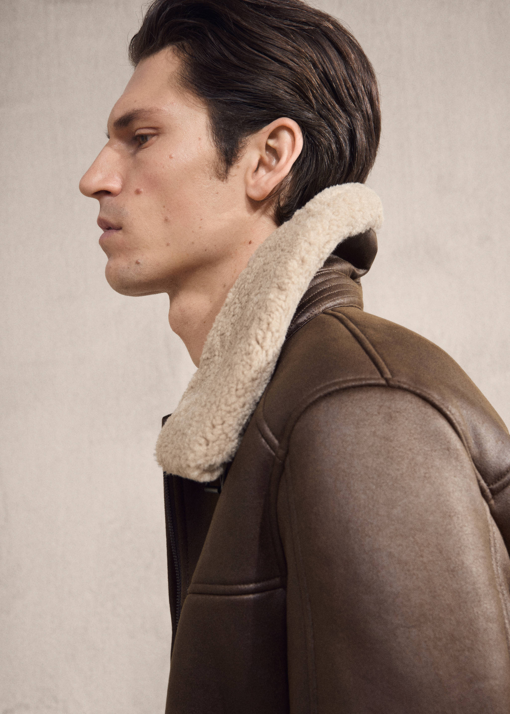Double face sheepskin jacket - Details of the article 3