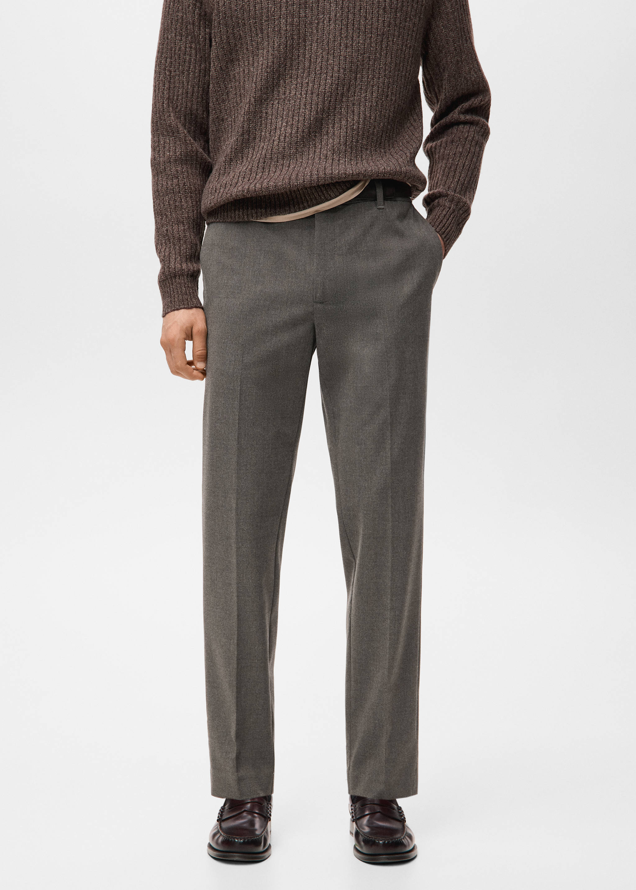 Pantalón regular fit fluido - Plano medio