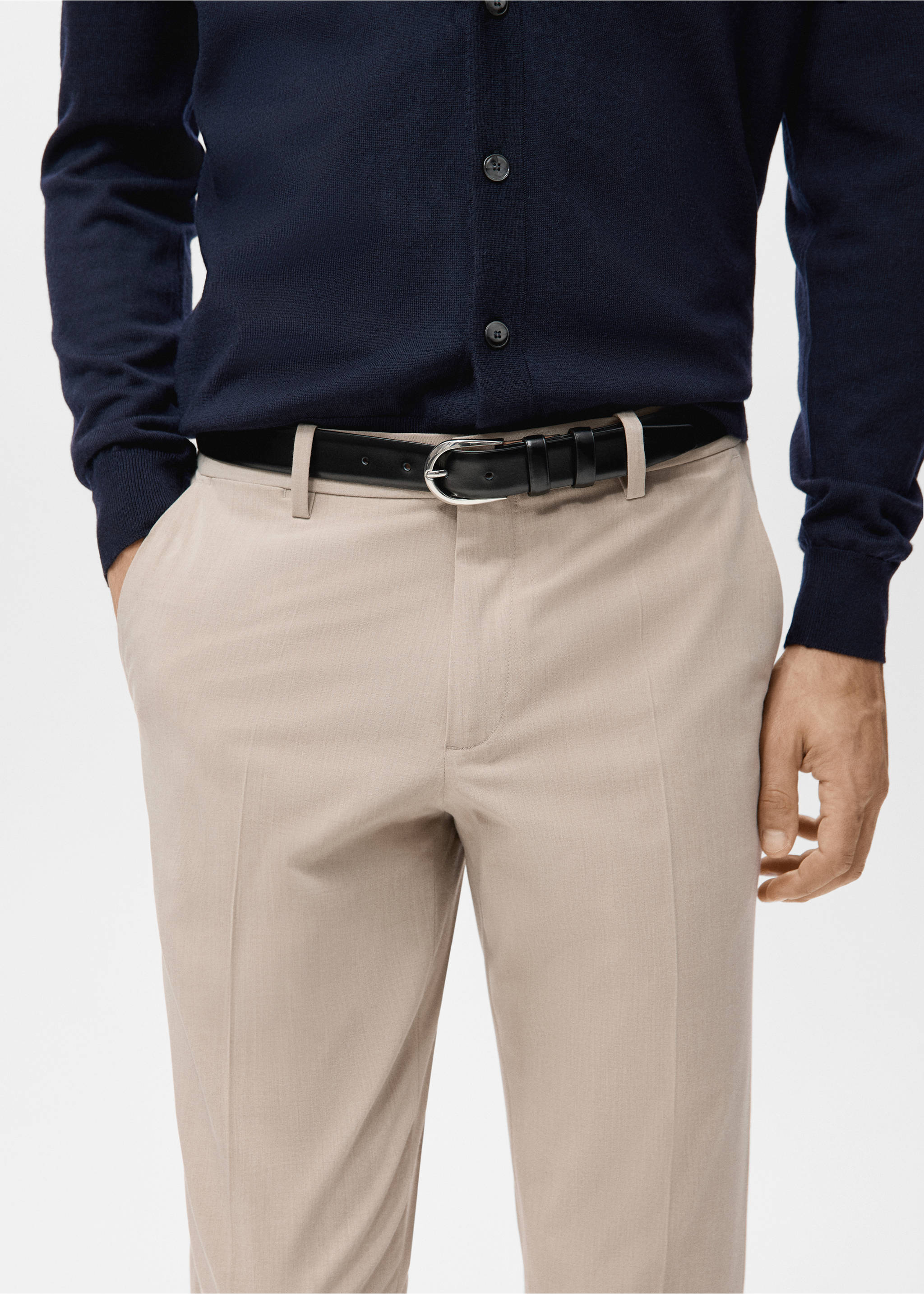 Bologna七分修身裤 - null, 米黄色. Ref: 27021190-00.