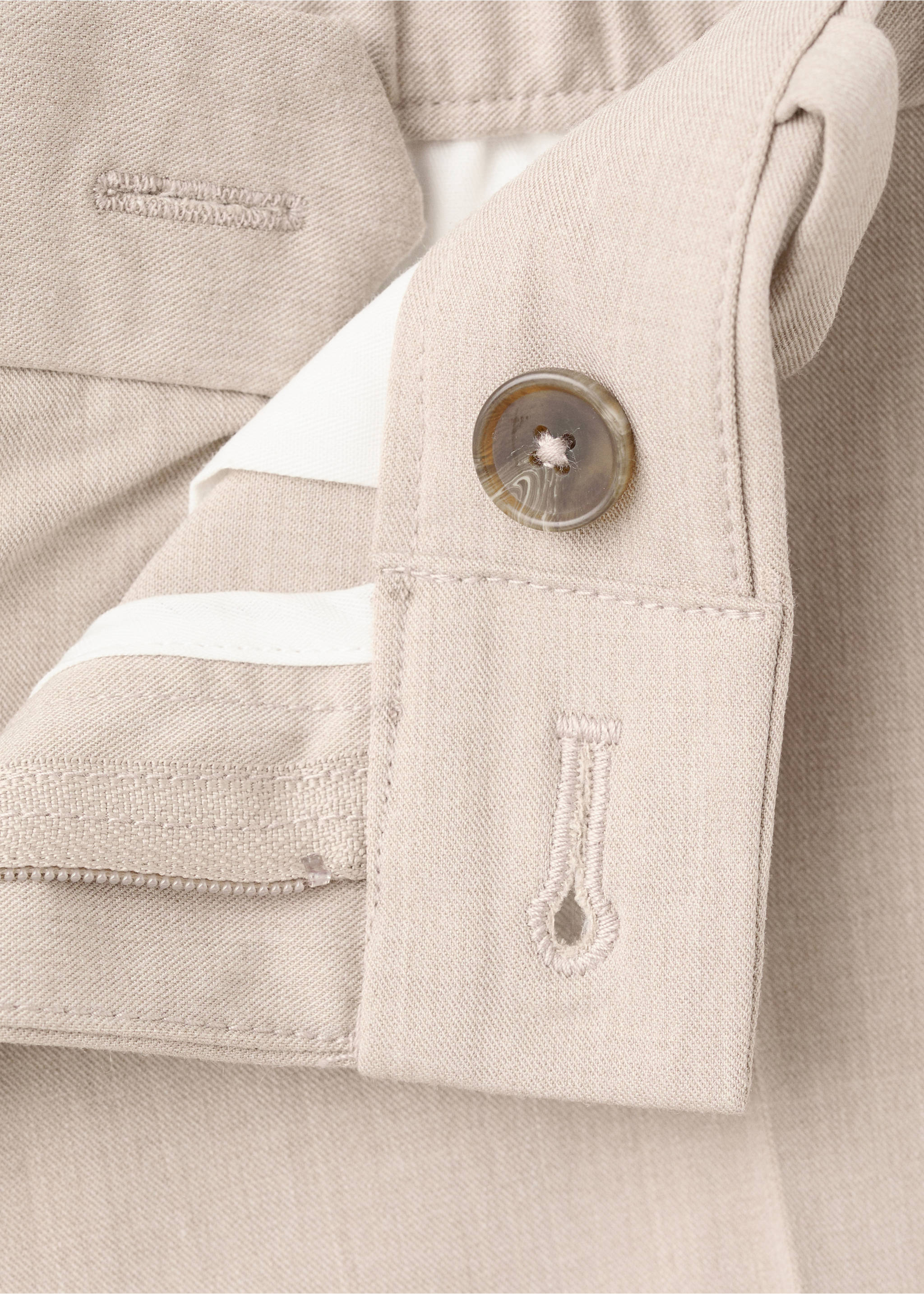 Bologna七分修身裤 - null, 米黄色. Ref: 27021190-00.