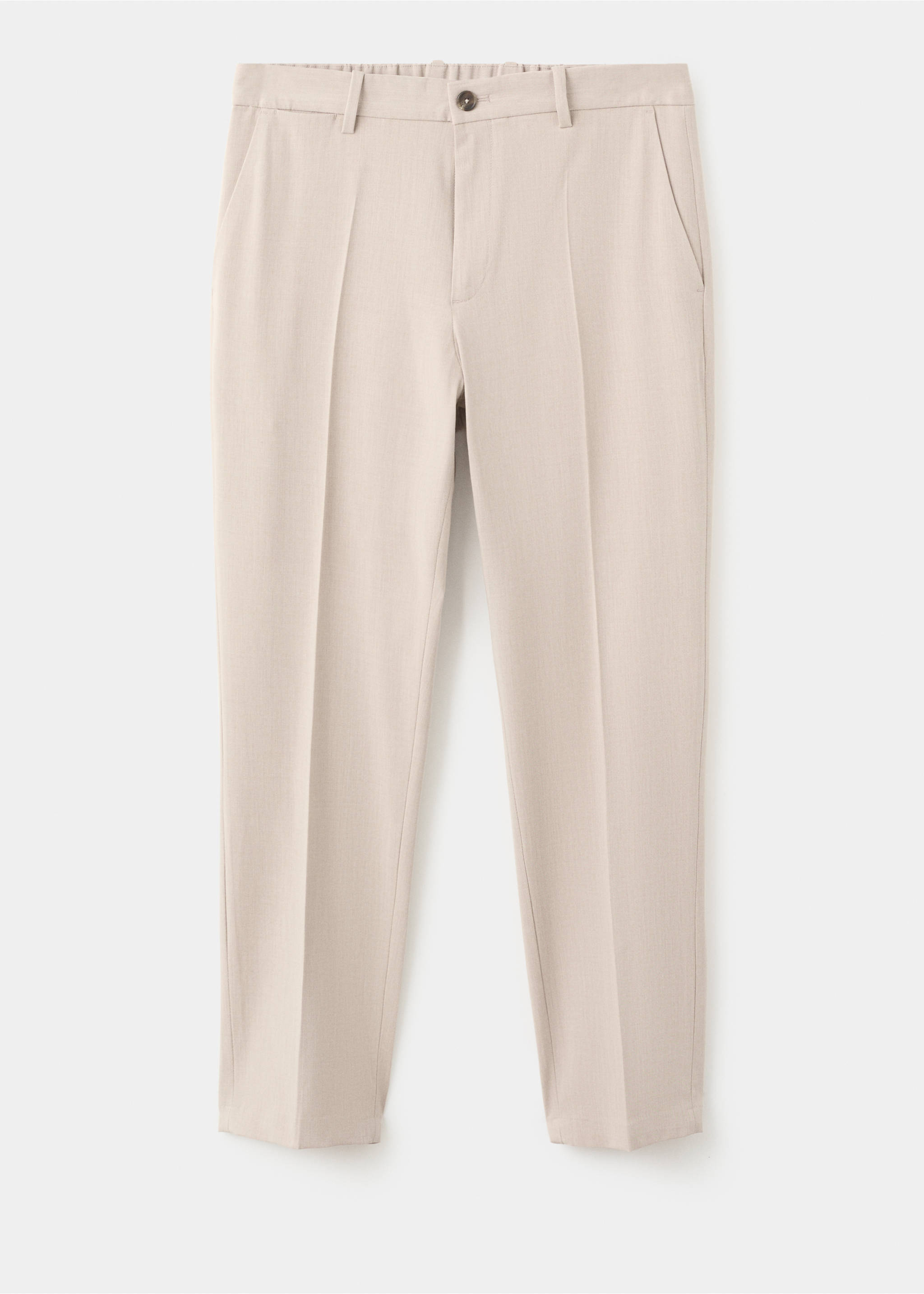 Slim-Fit-Hose Bologna im Cropped-Design - Artikel ohne Model, Beige. Ref: 27021190-00.