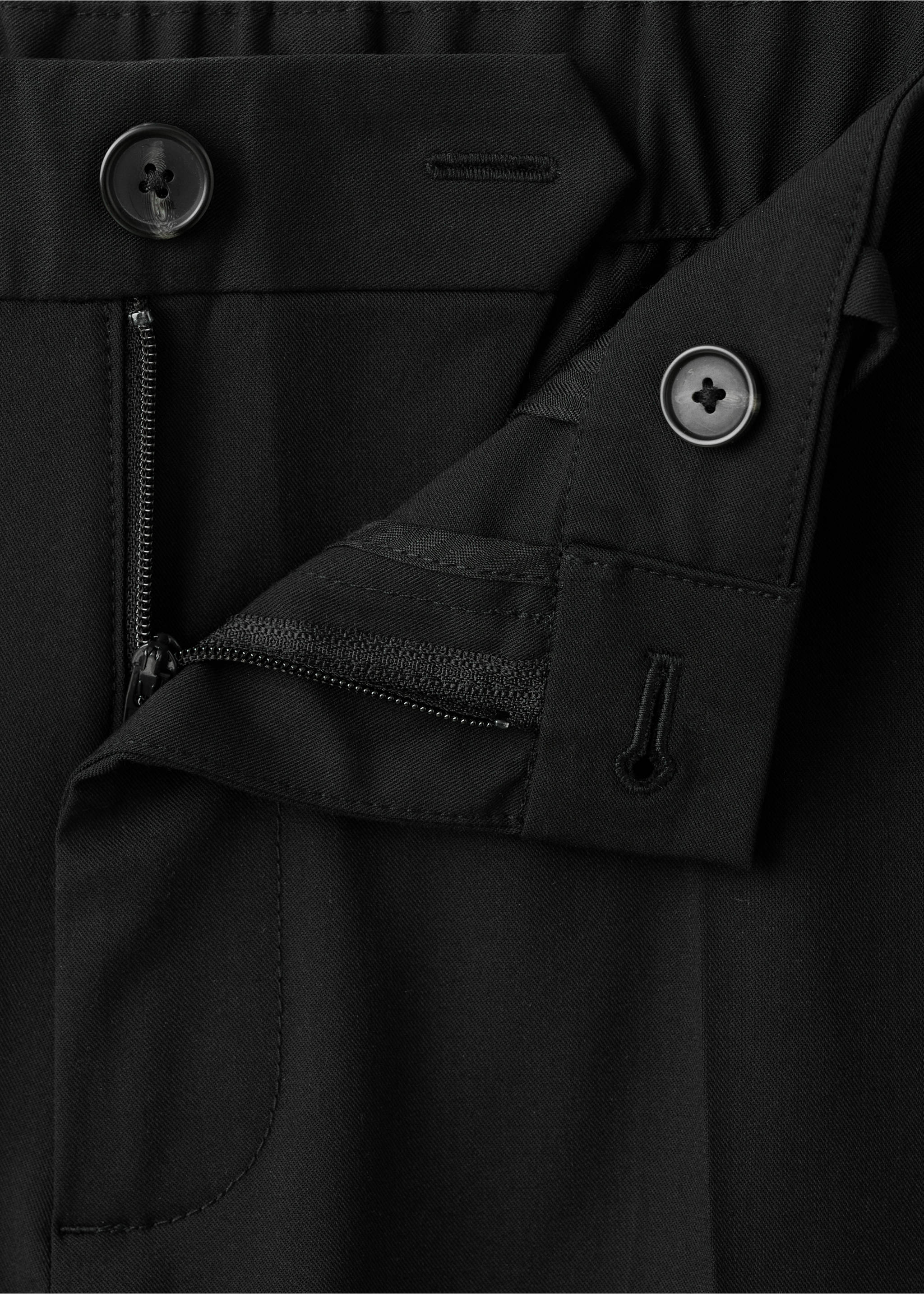 Bologna cropped slim-fit trousers - Details of the article 8, Black. Ref: 27021190-00.