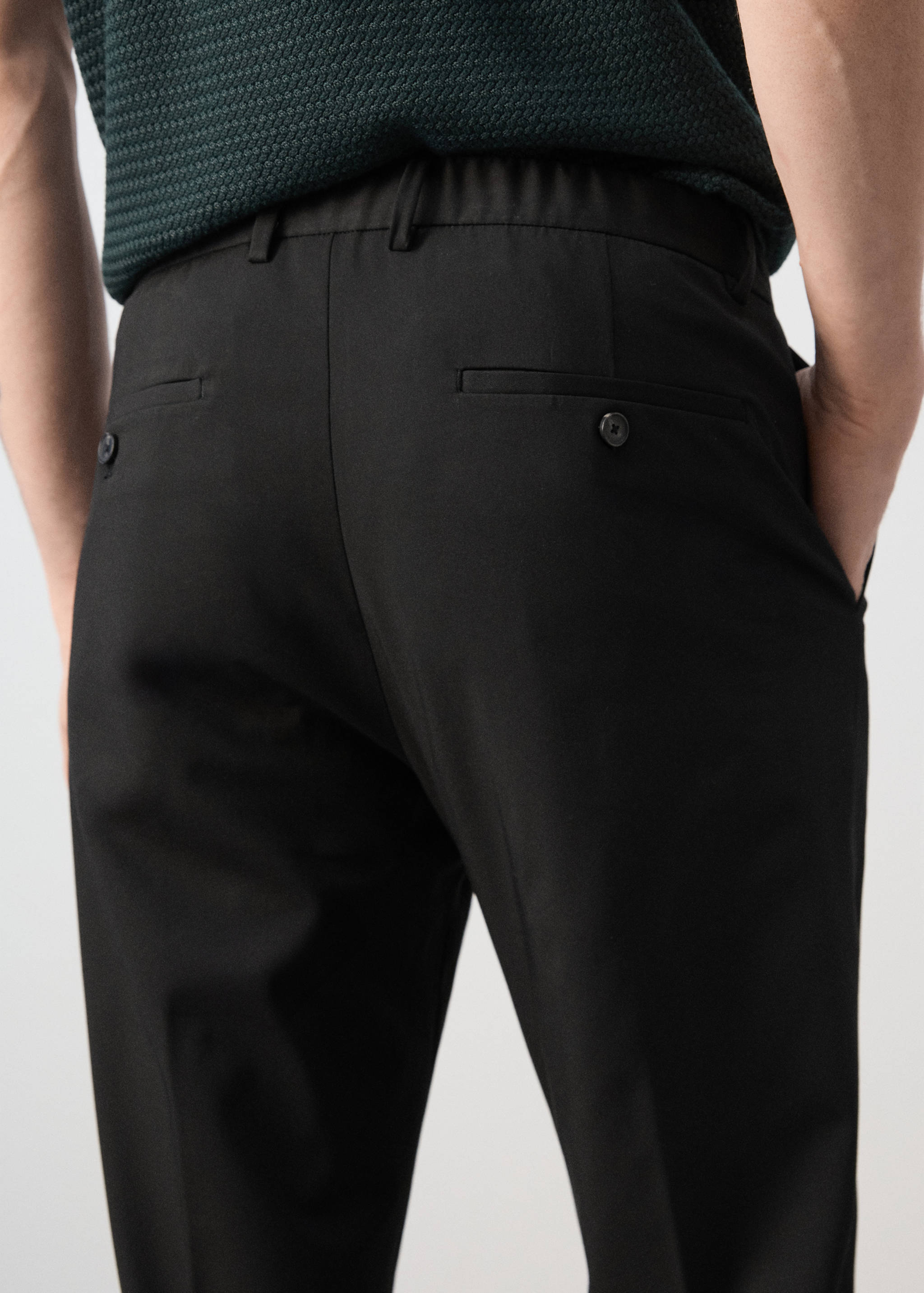 Bologna cropped slim-fit trousers - Details of the article 4