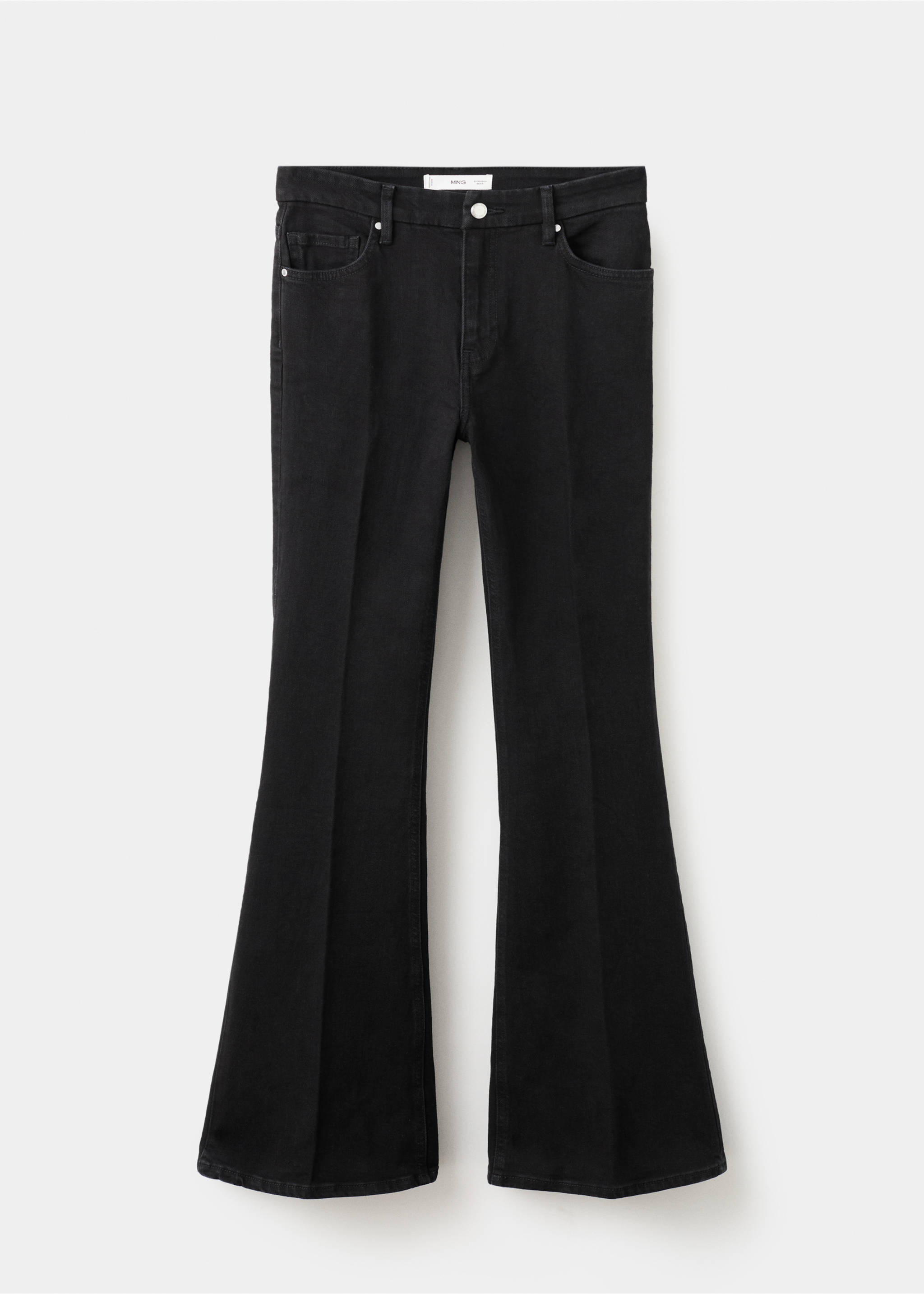 Violet flared high-rise jeans - Article without model, Black denim. Ref: 27021192-00.