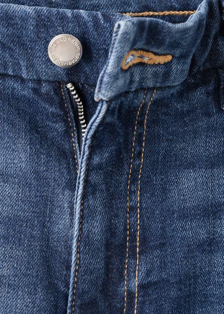 Violet flared high-rise jeans — Dark Blue