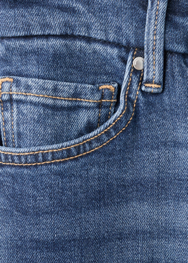 Violet flared high-rise jeans — Dark Blue