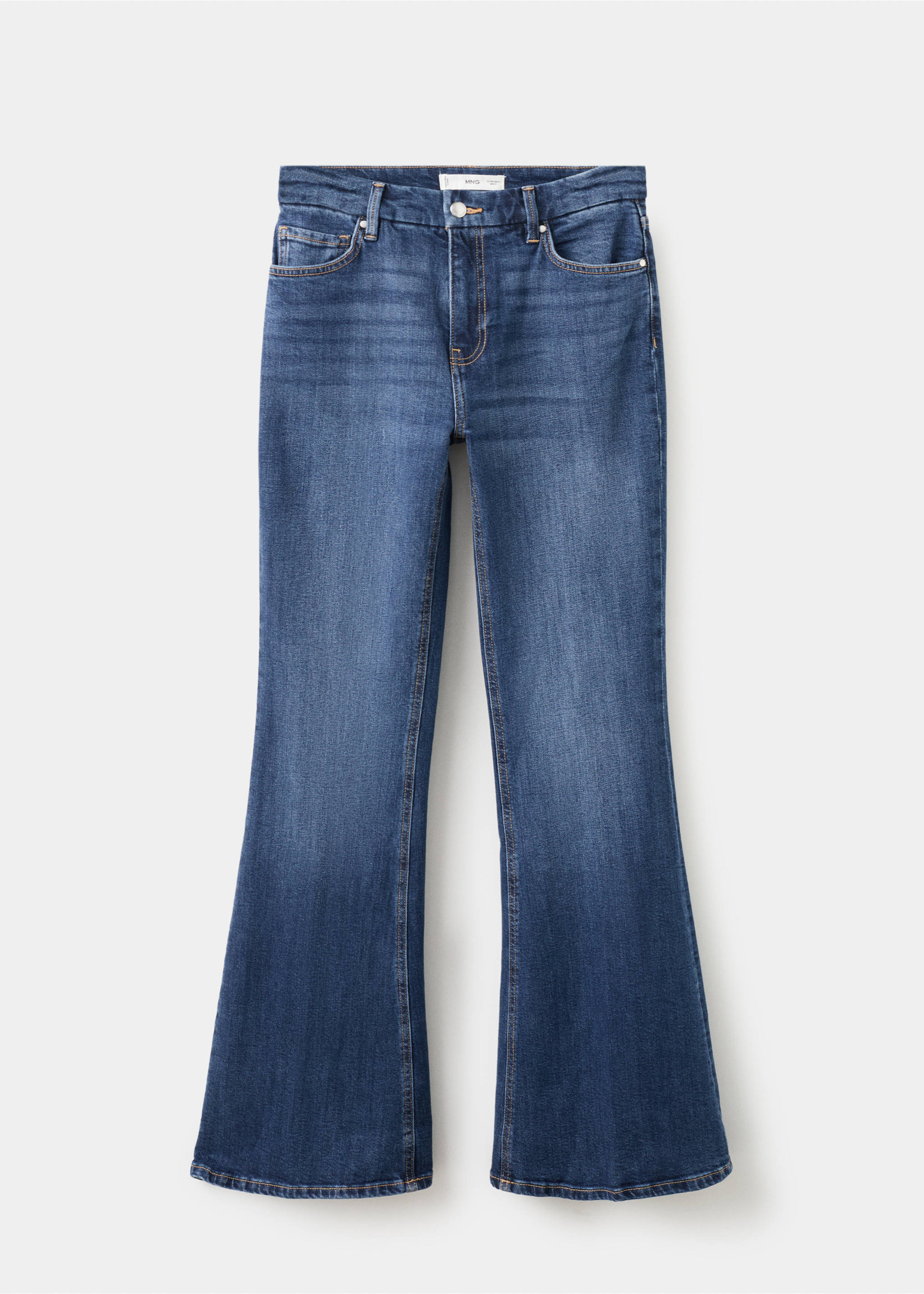 Violet flared high-rise jeans - Article without model, Dark Blue. Ref: 27021193-00.