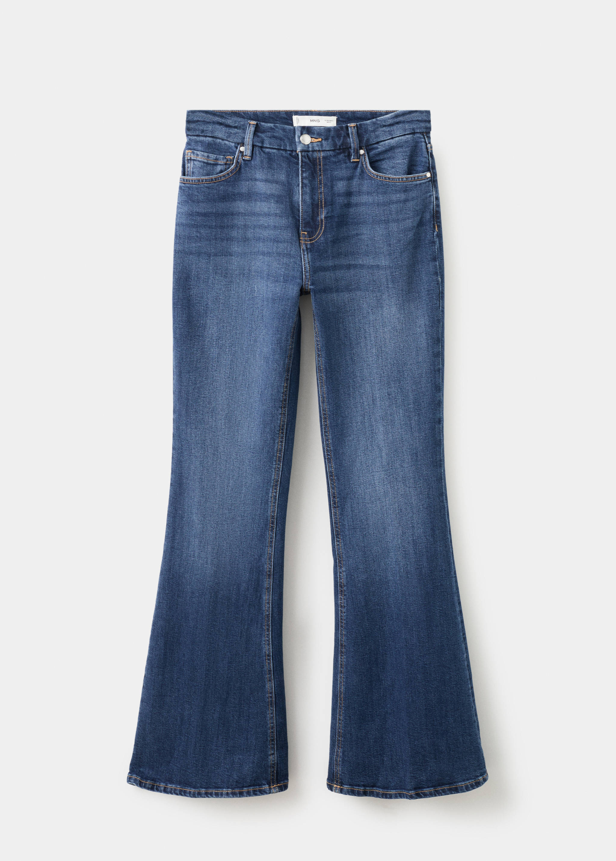 Violet flared high-rise jeans - Article without model