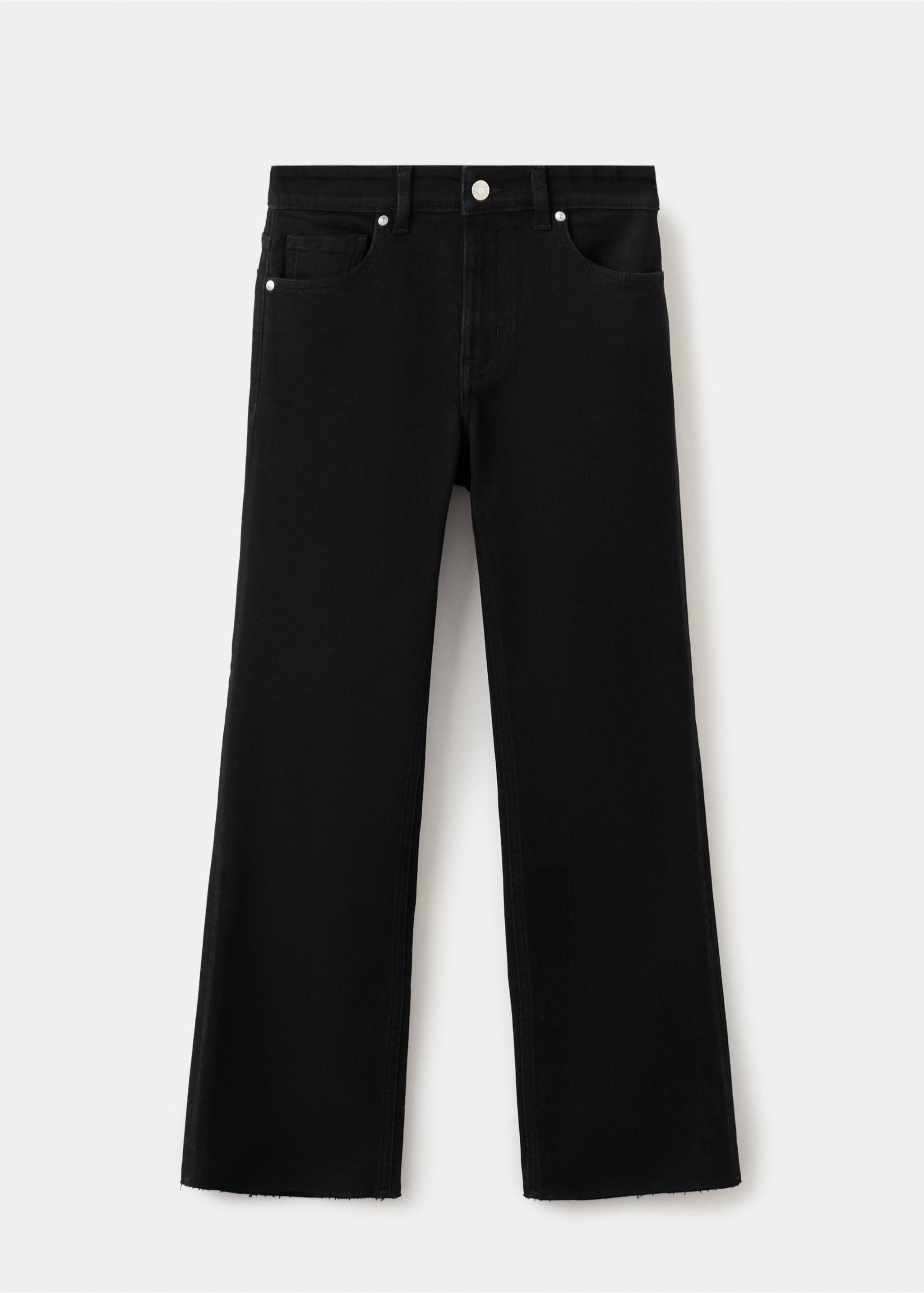 Sienna flared cropped jeans - Article without model, Black denim. Ref: 27021194-00.