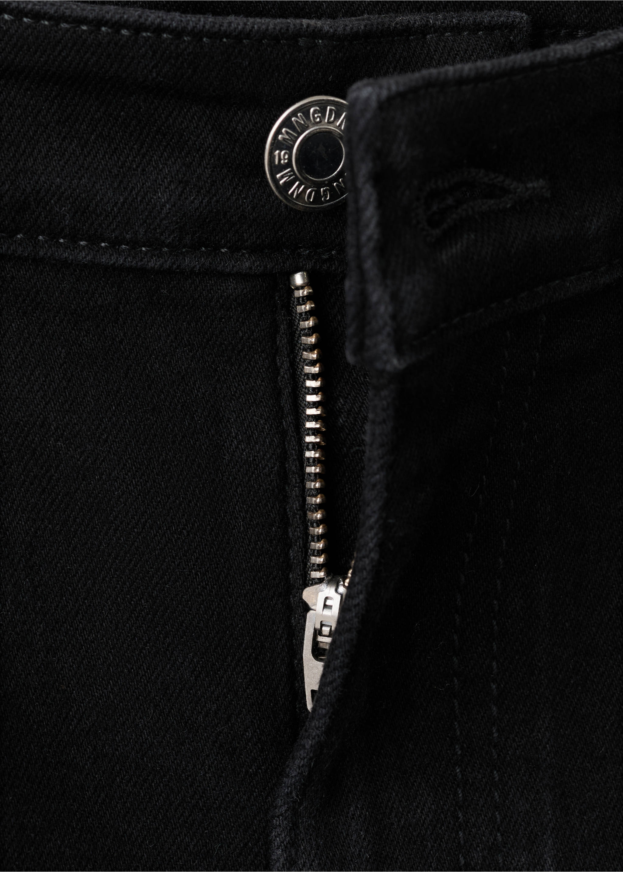 Sienna flared cropped jeans - Details of the article 0, Black denim. Ref: 27021194-00.