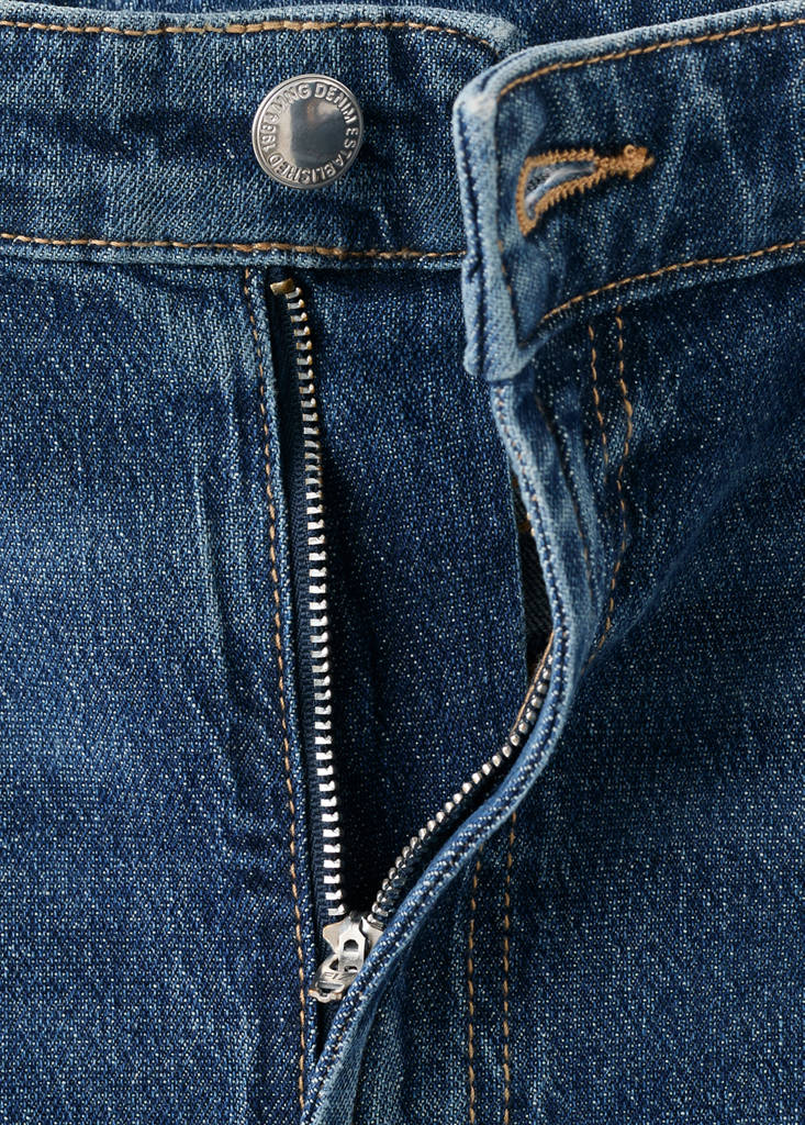 High-waisted wideleg jeans — Dark Blue