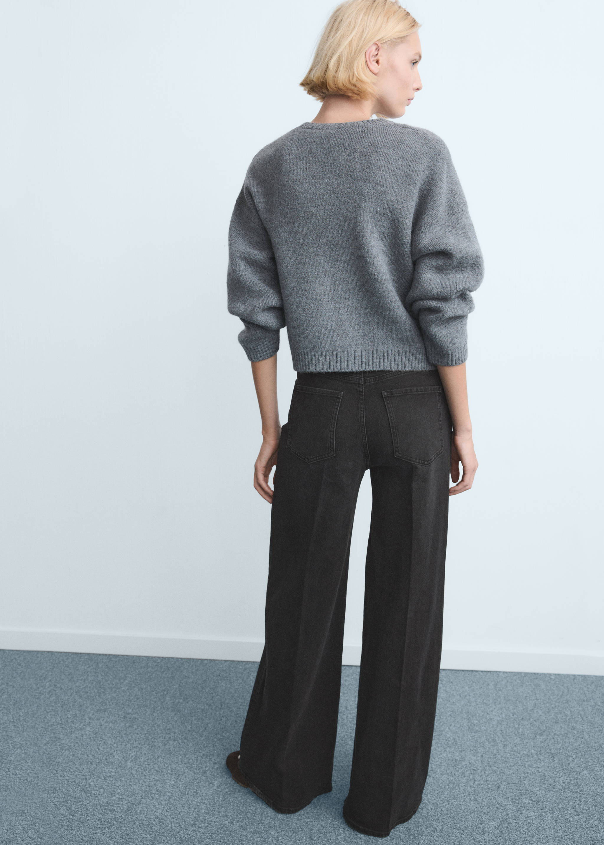 Jean large taille haute - Verso de l’article