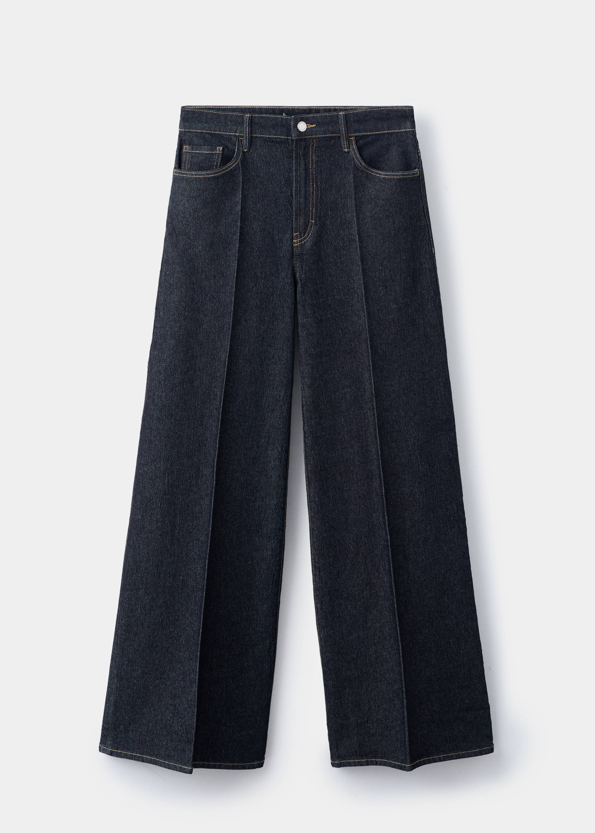 Jeans med hög midja och breda ben - Artikel utan modell