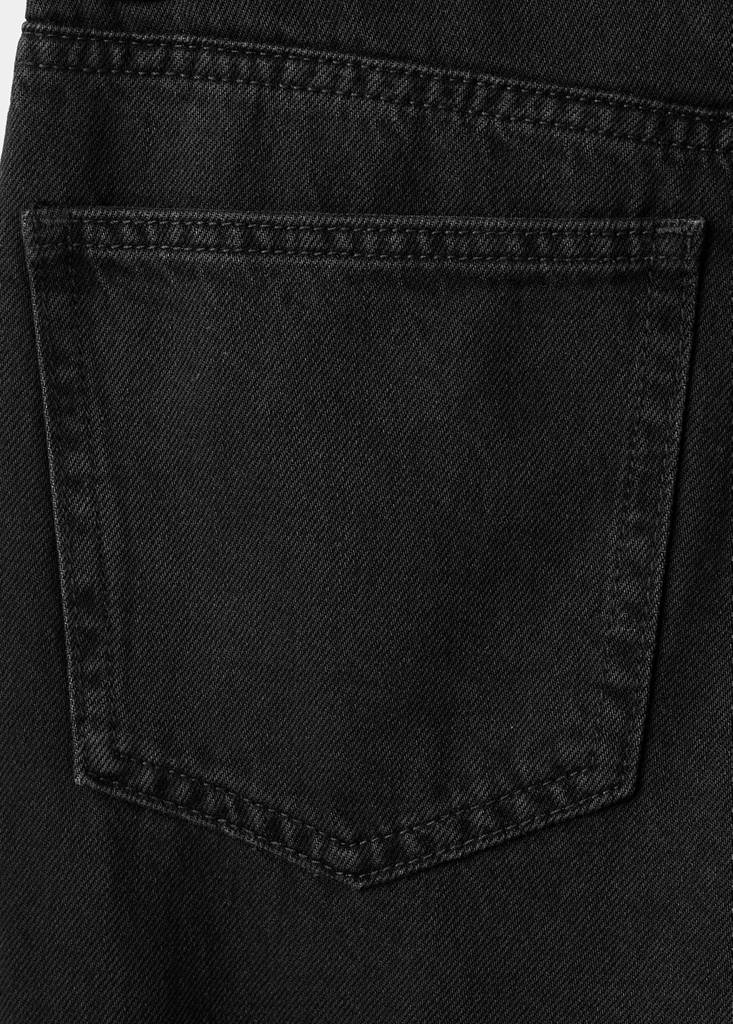 Matilda high-rise straight jeans — Black denim