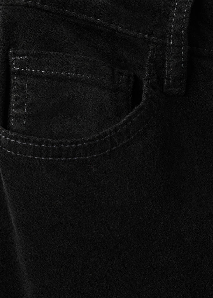 Velvet flared jeans — Black