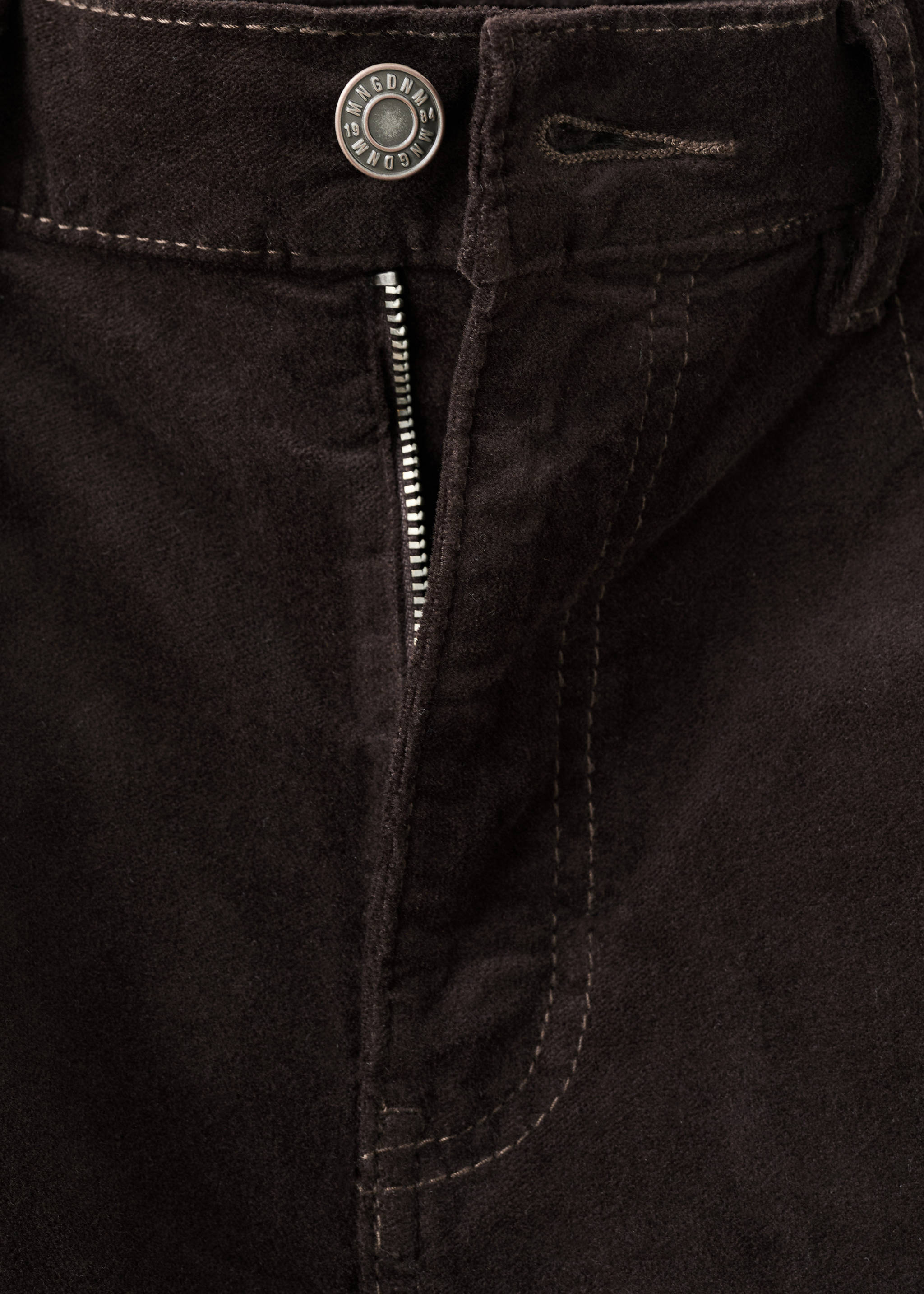 Velvet flared jeans - Details of the article 8